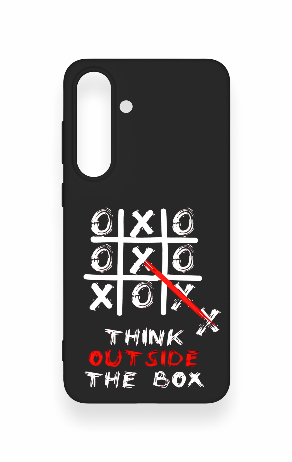 Samsung S25Fe Uyumlu Out Side The Box Desenli Silikon Kılıf