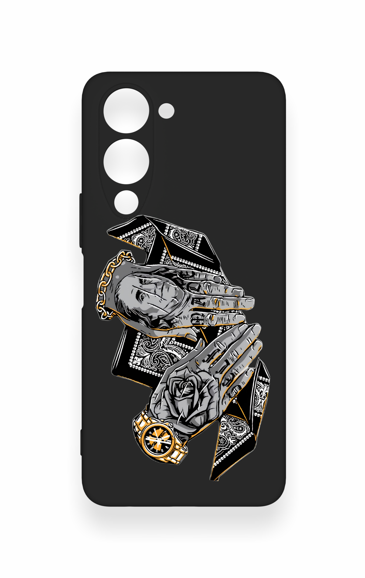 Vivo Y19 5G Uyumlu Self Made Desenli Silikon Kılıf
