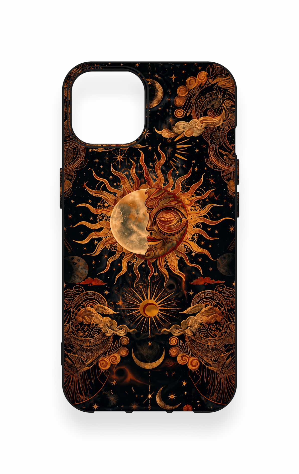 iPhone 13 Uyumlu Mistik Güneş Desenli Silikon Kılıf