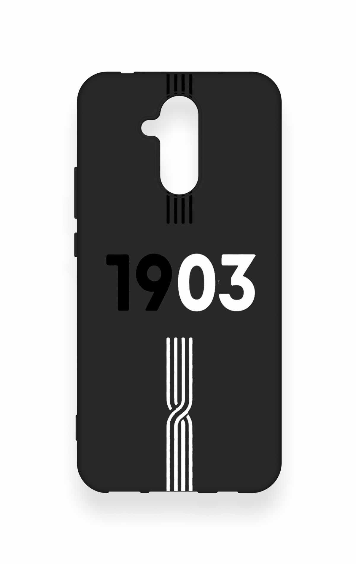 Huawei Mate 20 Lite Uyumlu 1903 Kemer Desenli Silikon Kılıf