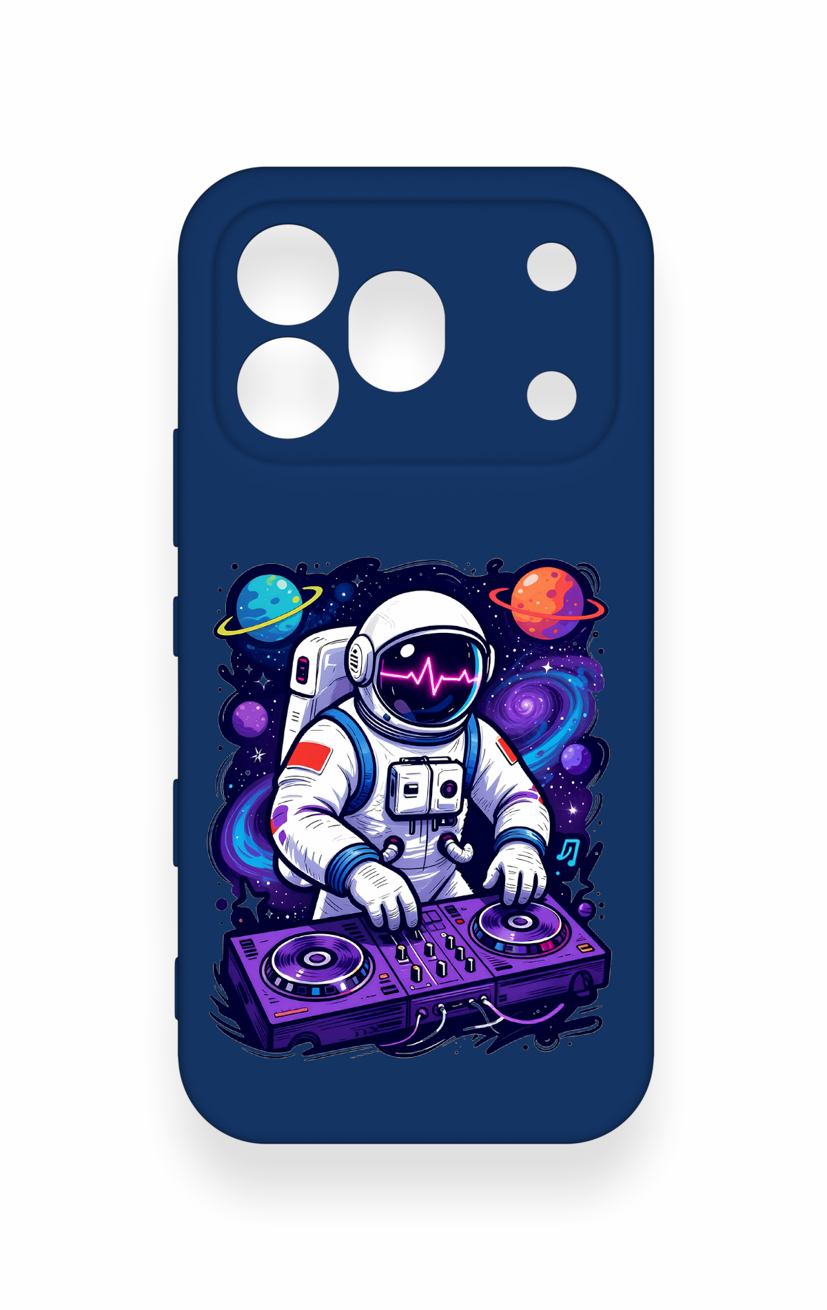 Honor 600 Pro Uyumlu Astronot DJ Desenli Silikon Kılıf