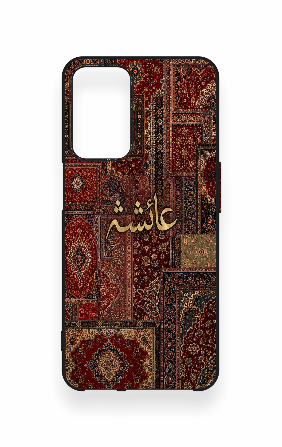Oppo A16 Uyumlu Vintage Halı Desenli Silikon Kılıf