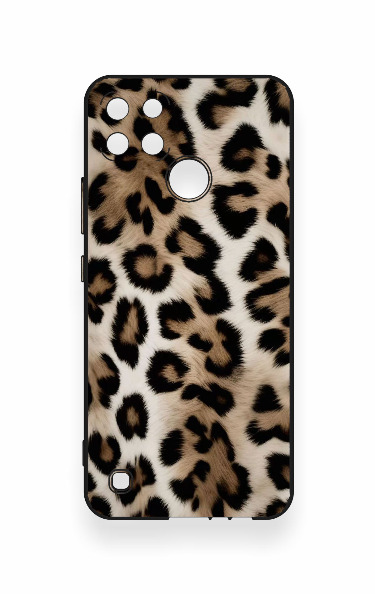 Realme C21Y Uyumlu Leopar Derisi Desenli Silikon Kılıf