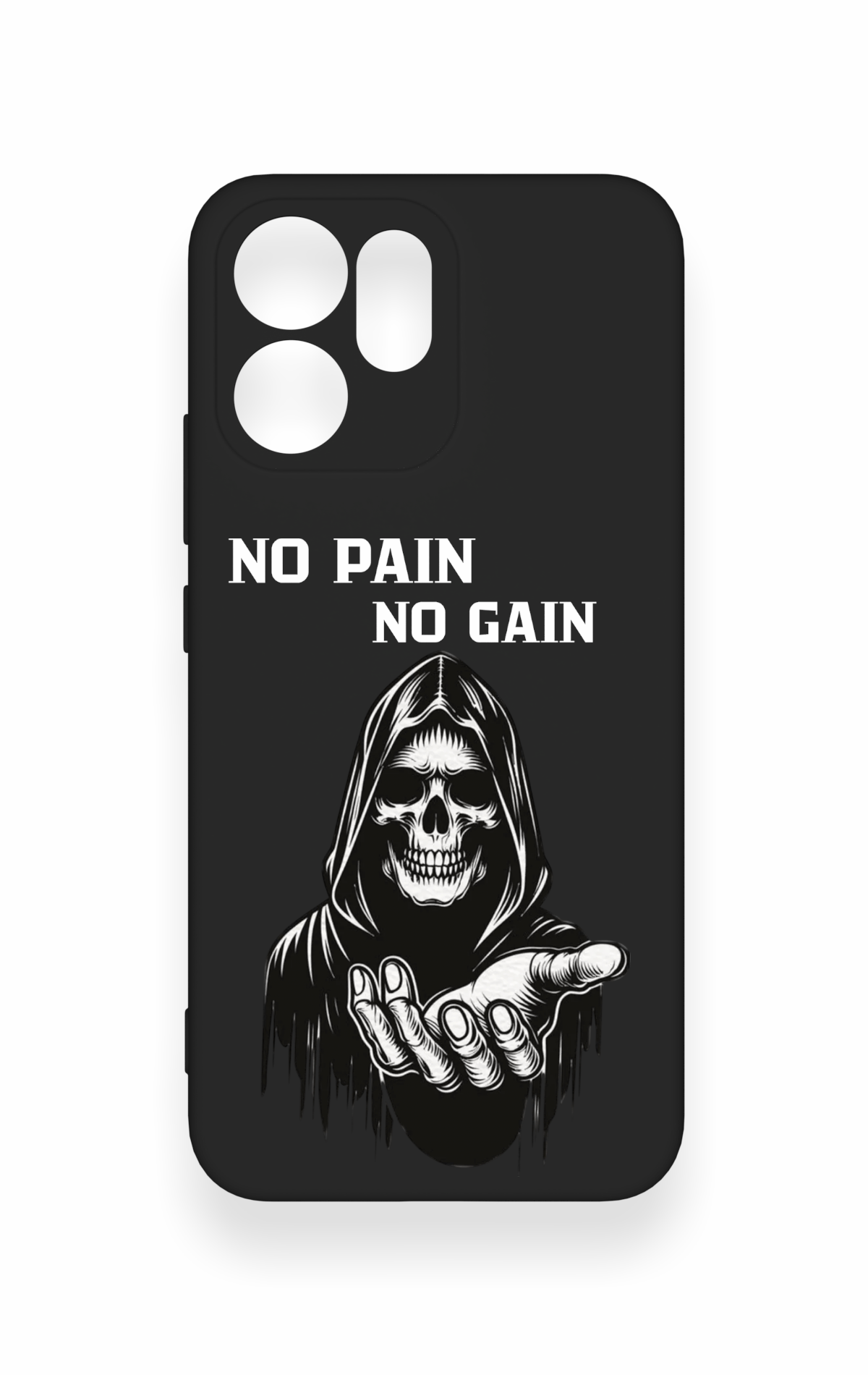Oppo Reno 14F Uyumlu No Pain No Gain Desenli Silikon Kılıf