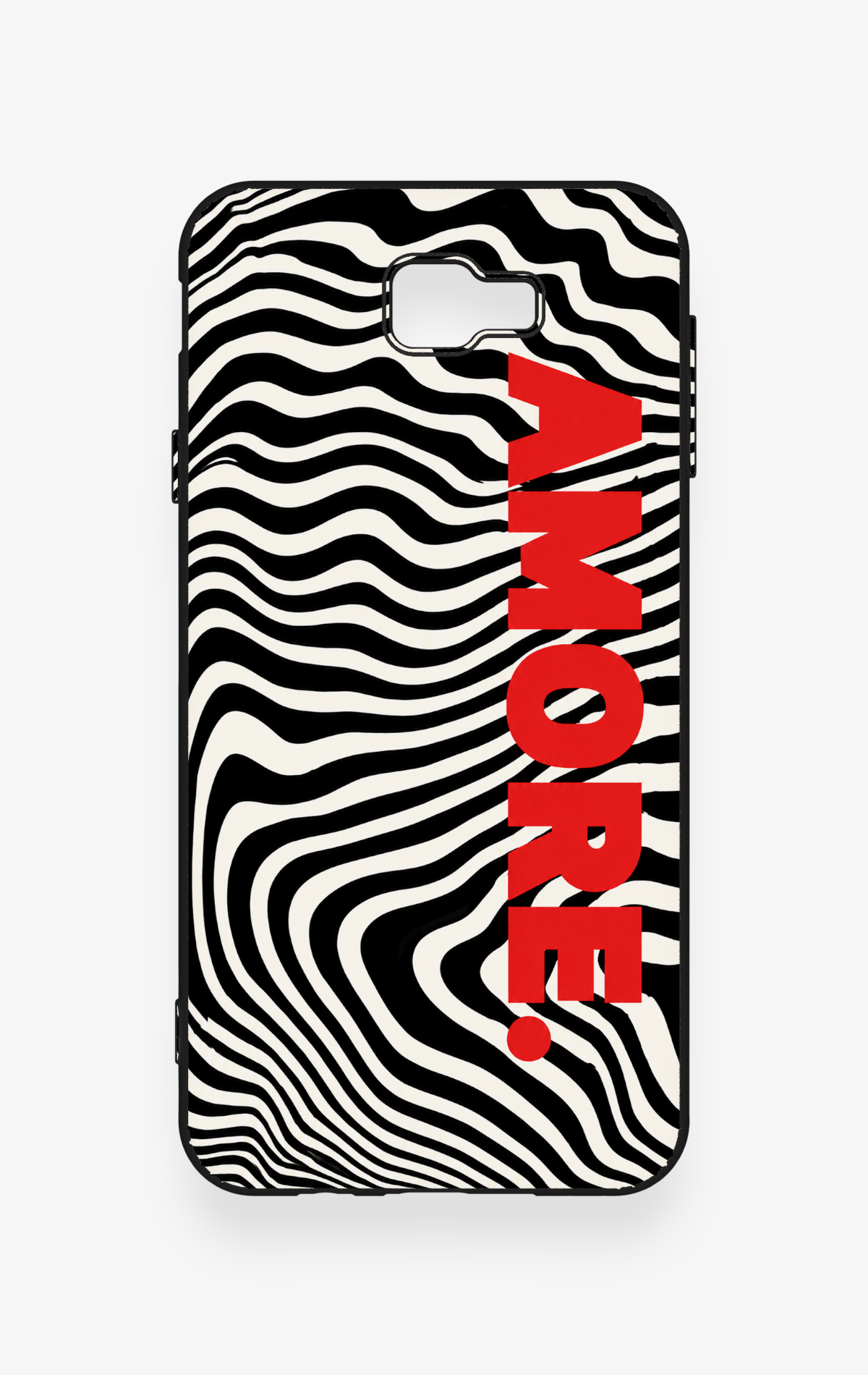 Samsung J7 Prime Uyumlu Zebra Amore Desenli Silikon Kılıf
