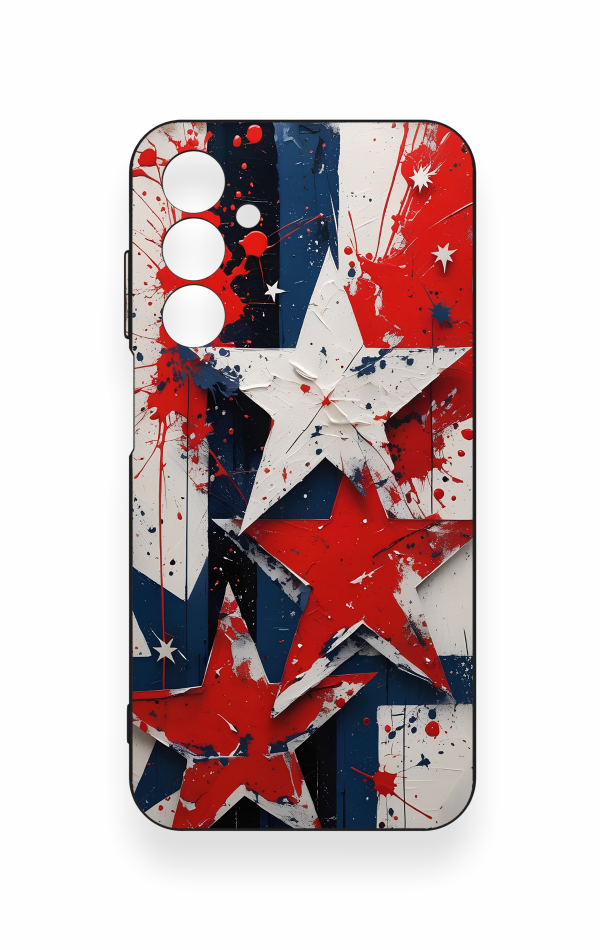 Samsung A25 Uyumlu Star Flag Desenli Silikon Kılıf