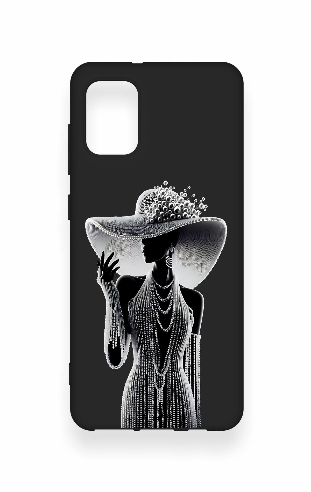 Samsung A31 Uyumlu Lady Desenli Silikon Kılıf
