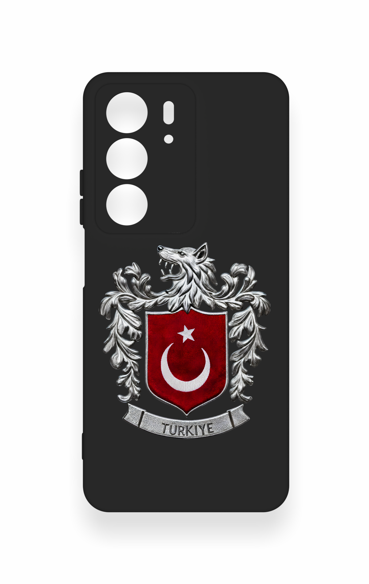 Realme C75 Uyumlu Türk Arma Desenli Silikon Kılıf