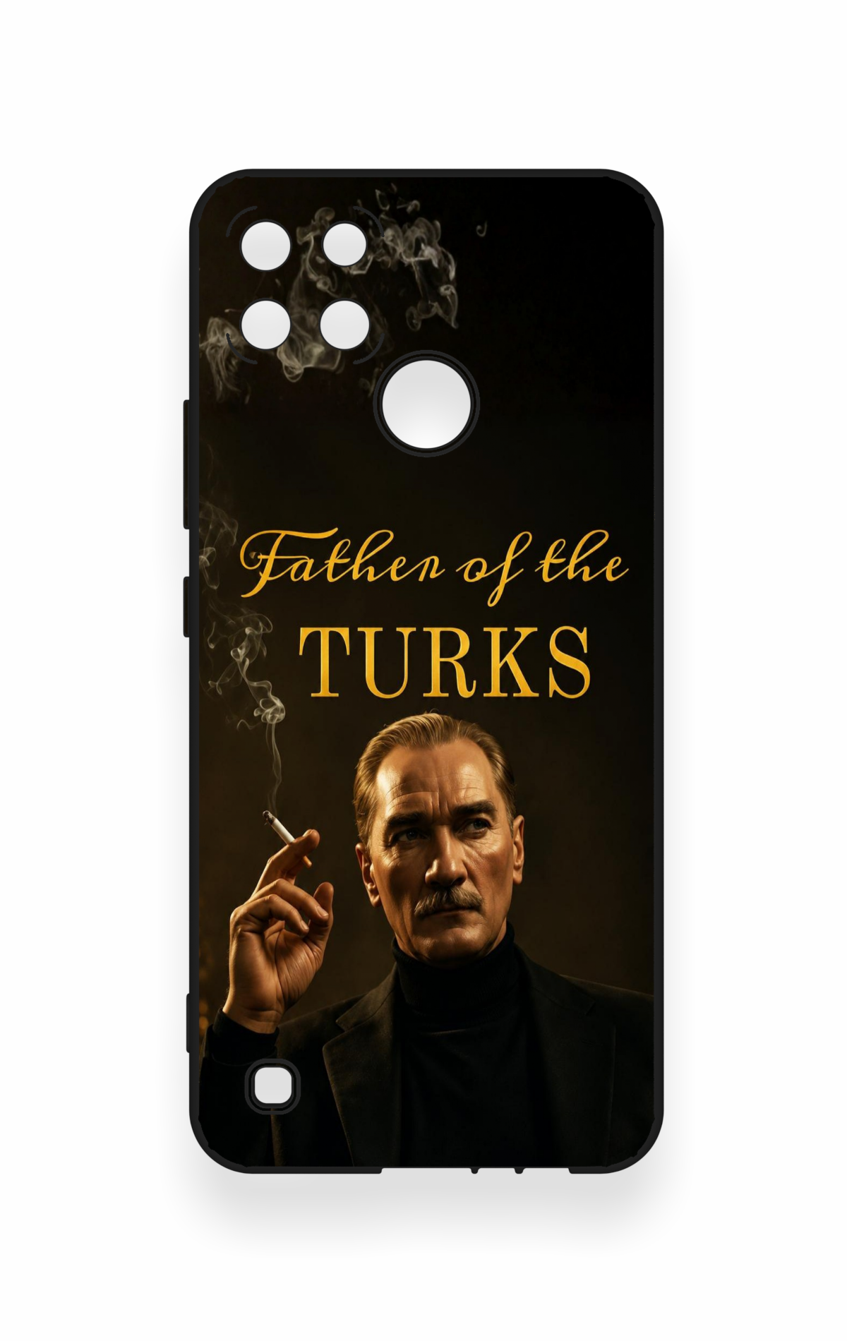 Realme C21Y Uyumlu Father Of The Turks Desenli Silikon Kılıf