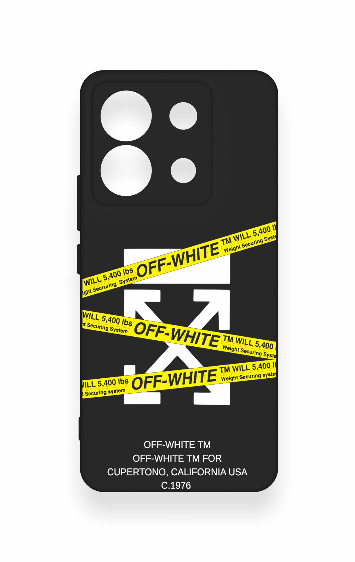 Redmi Note 13 Pro 5G Uyumlu Off White Desenli Silikon Kılıf