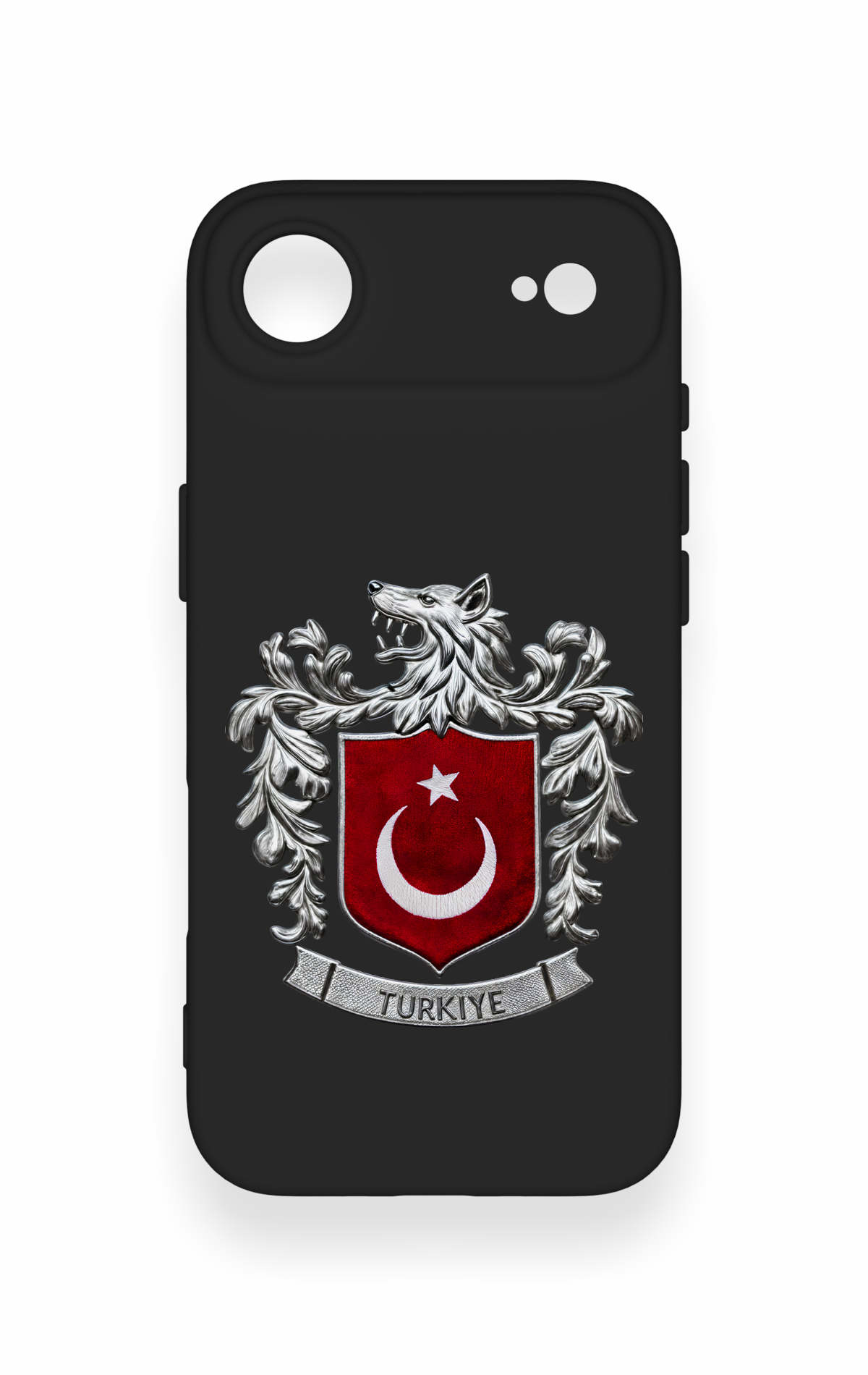 iPhone 17 Air Uyumlu Türk Arma Desenli Silikon Kılıf