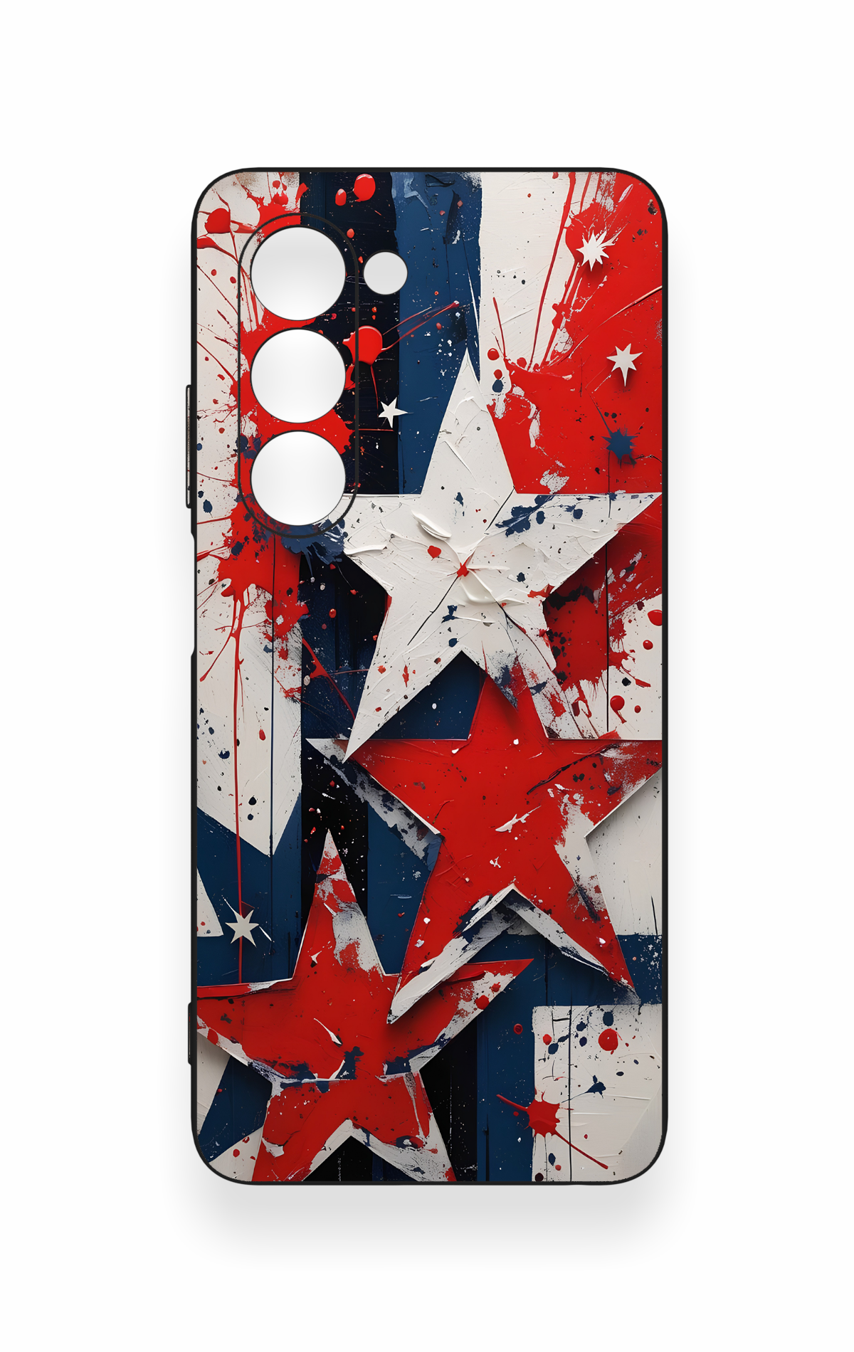 Oppo A5 5G Uyumlu Star Flag Desenli Silikon Kılıf
