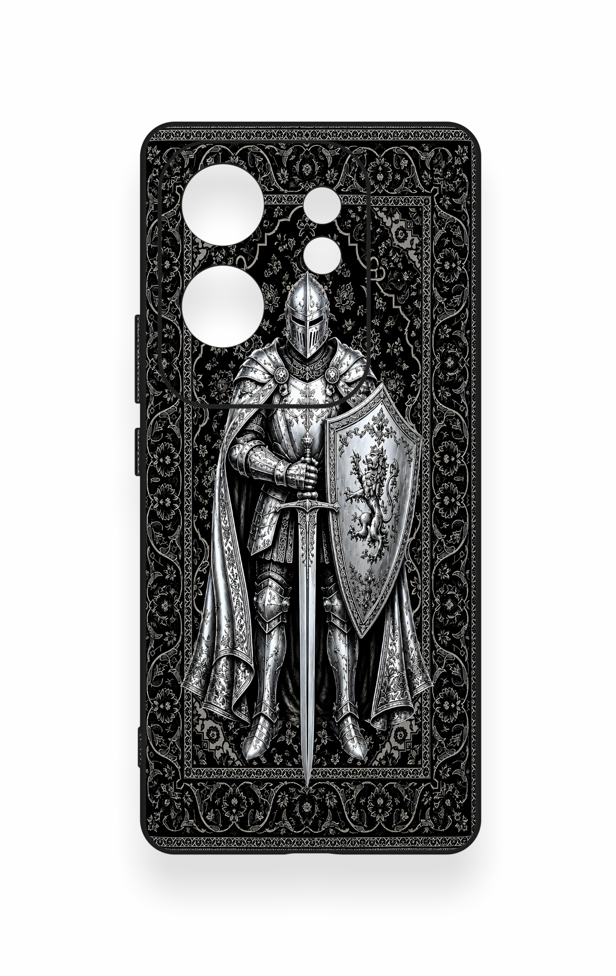 İnfinix Zero 30 Uyumlu Şövalye Desenli Silikon Kılıf