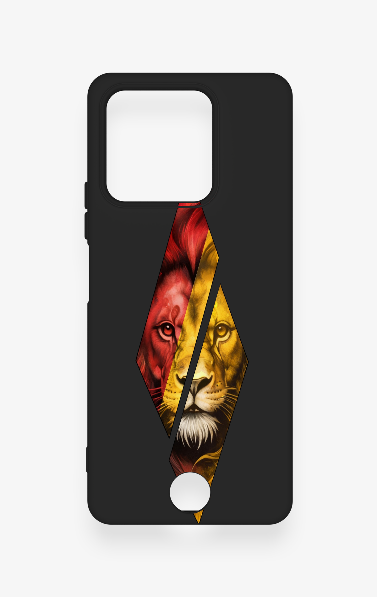Reeder S71 Uyumlu Kesik Aslan Desenli Silikon Kılıf