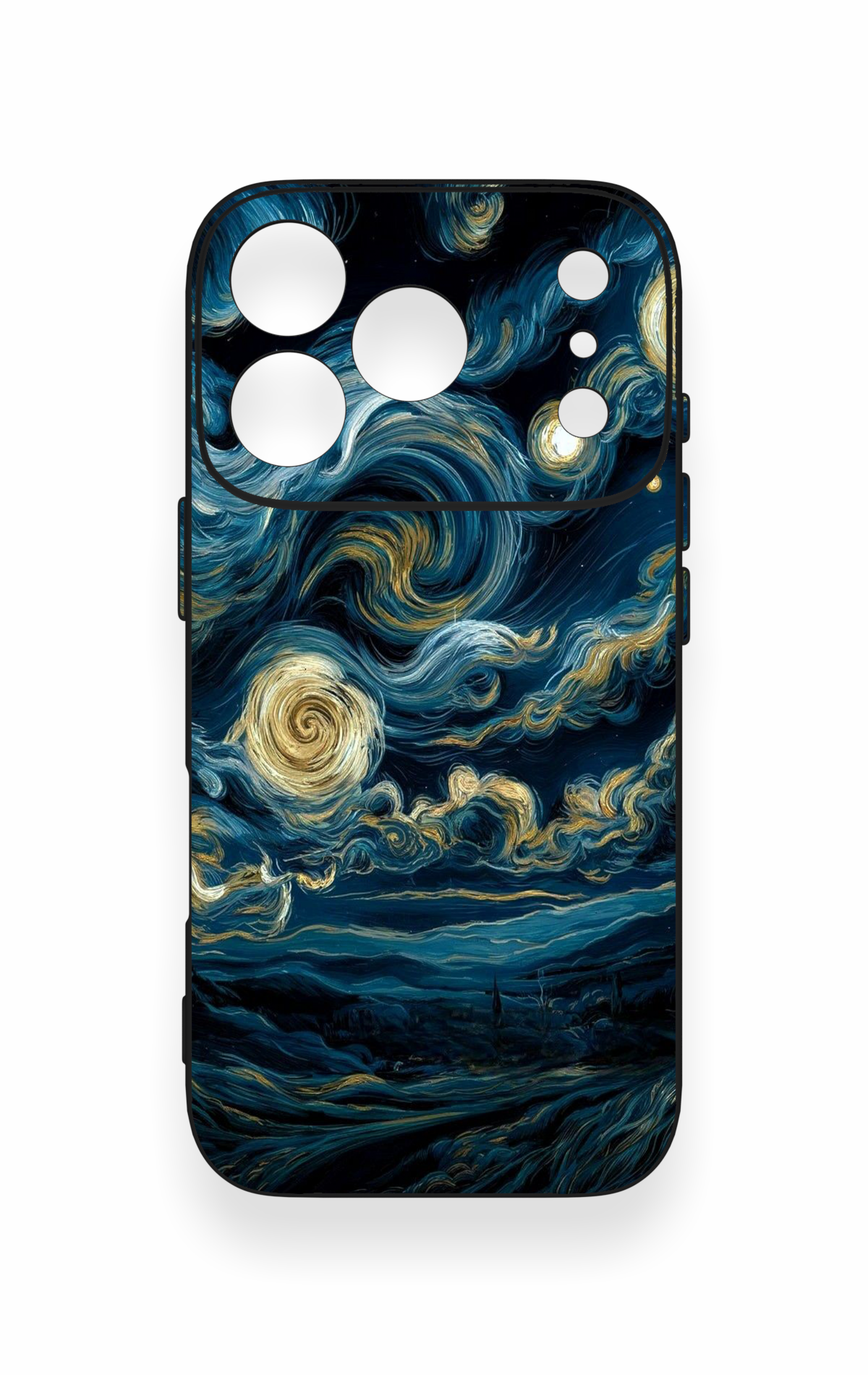 iPhone 17 Pro Uyumlu Yıldızlı Gece Desenli Silikon Kılıf