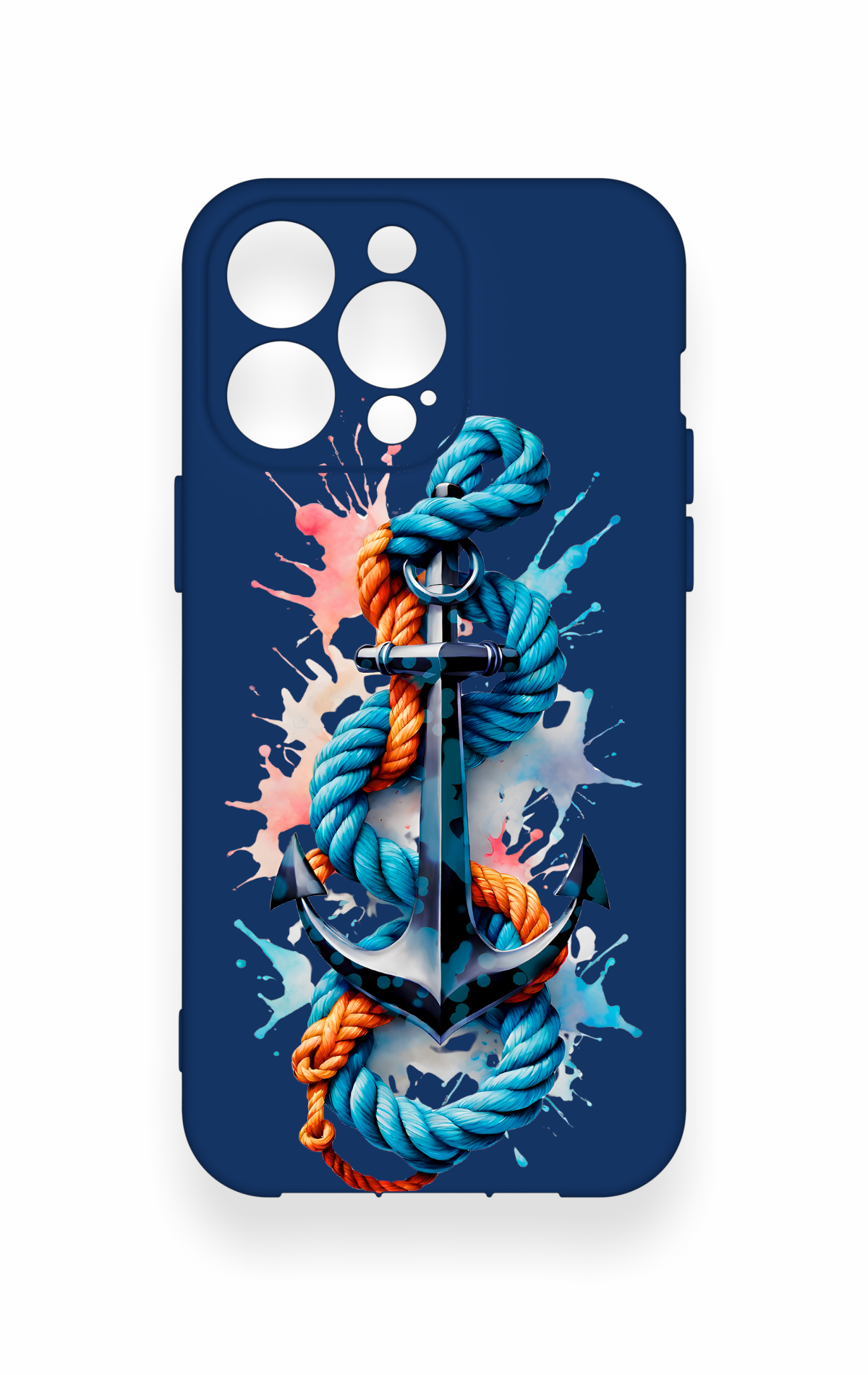 iPhone 14 Pro Max Uyumlu Anchor Desenli Silikon Kılıf