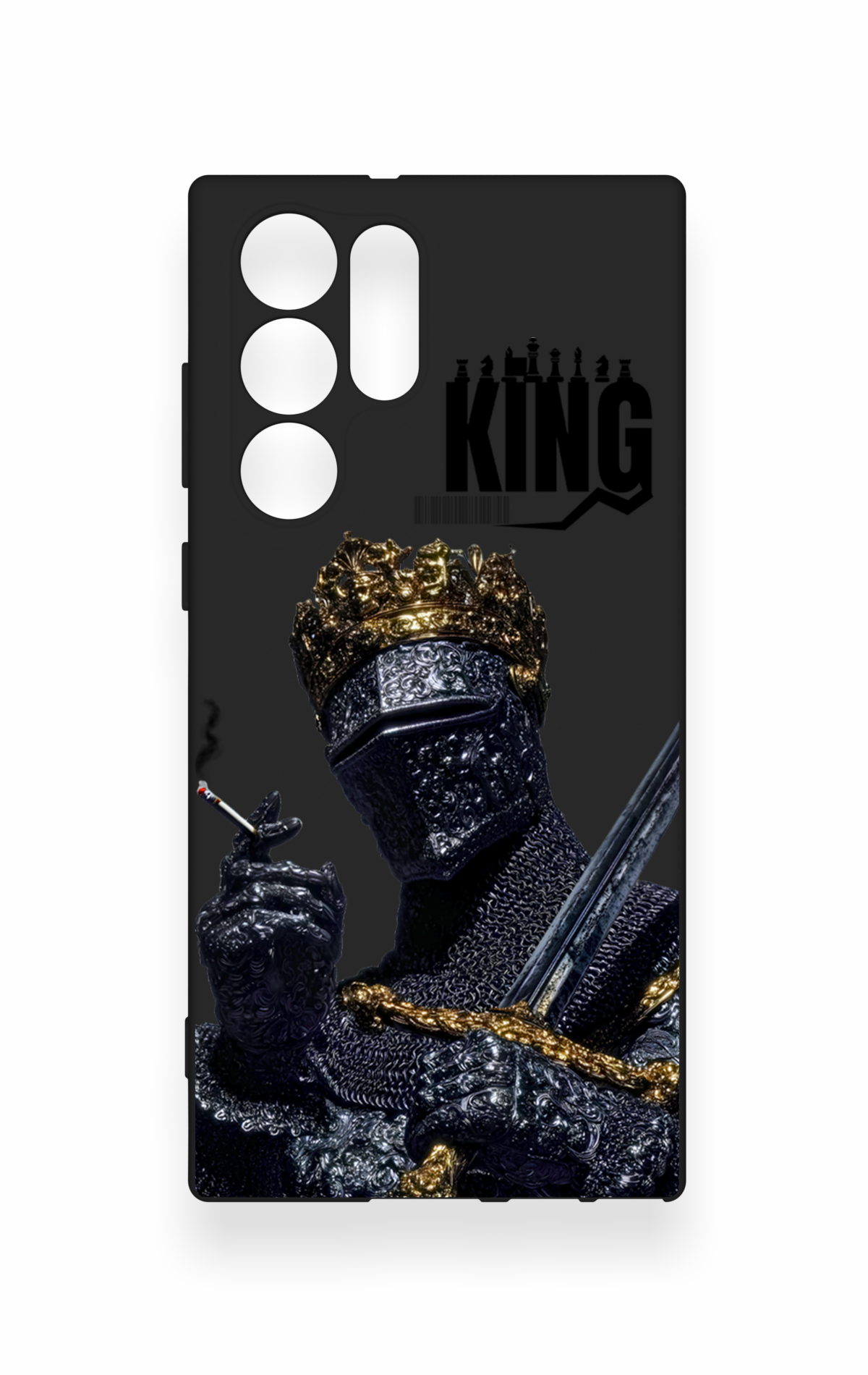 Samsung S22 Ultra Uyumlu King Desenli Silikon Kılıf