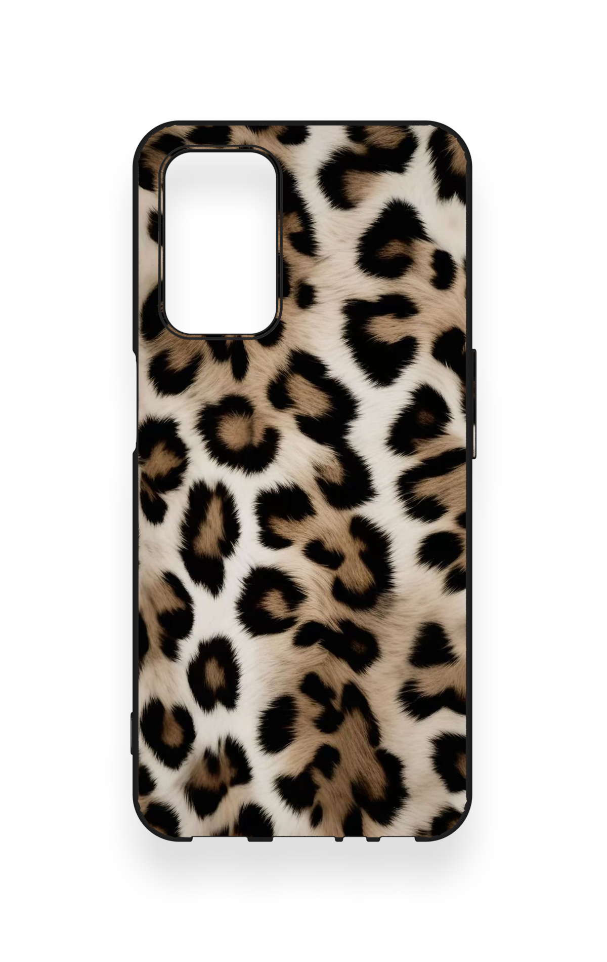 Oppo A55 Uyumlu Leopar Derisi Desenli Silikon Kılıf
