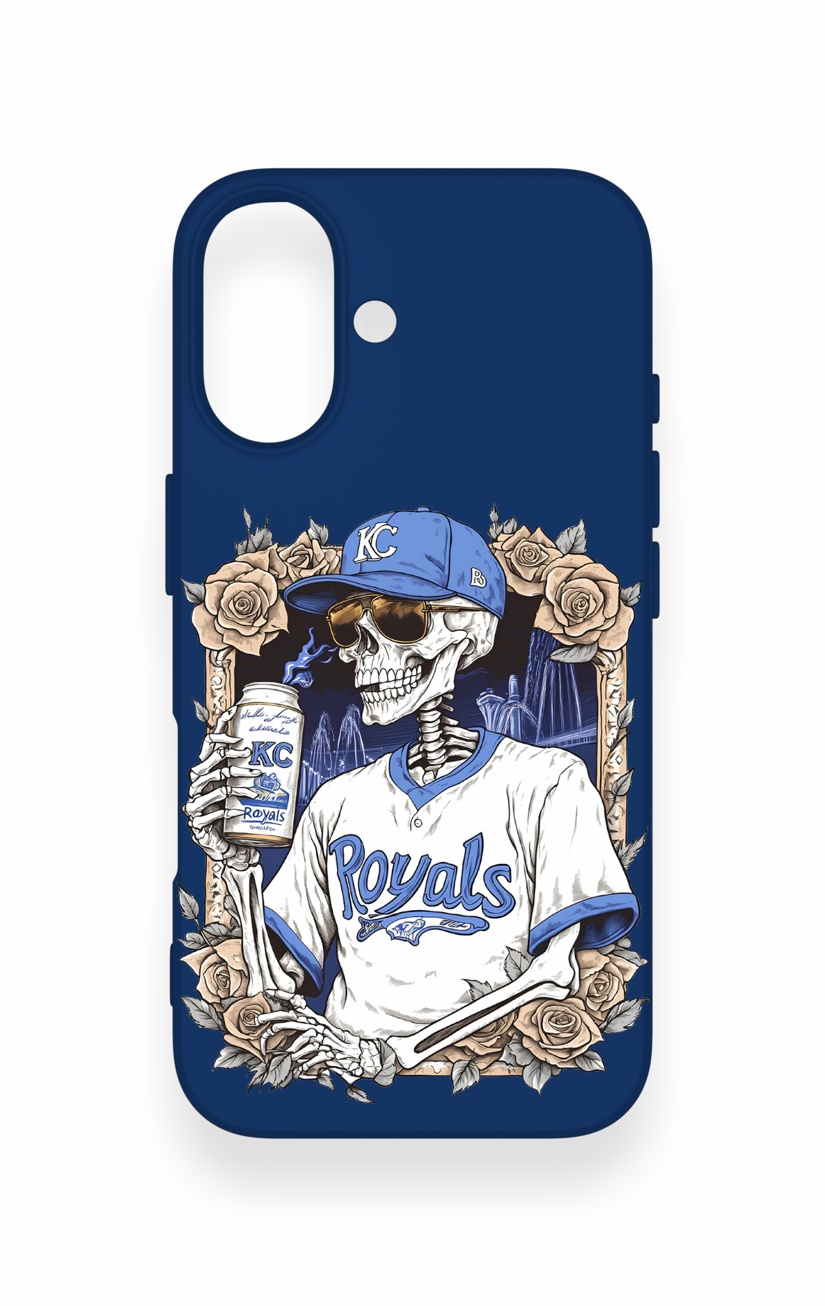 iPhone 16 Uyumlu Royals Desenli Silikon Kılıf