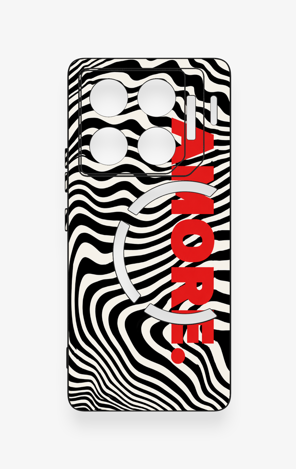 İnfinix Gt 20 Pro Uyumlu Zebra Amore Desenli Silikon Kılıf