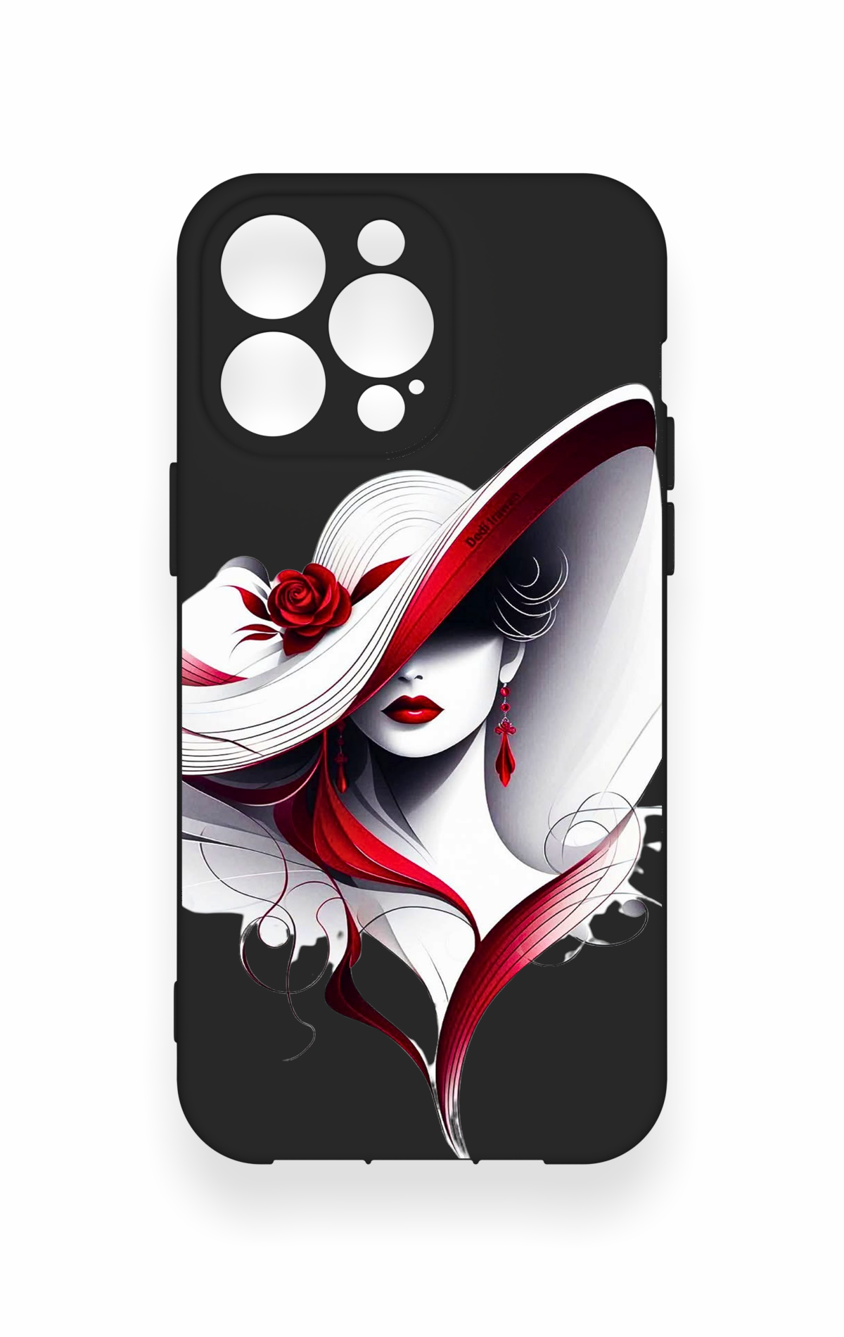 iPhone 14 Pro Max Uyumlu Matmazel Desenli Silikon Kılıf