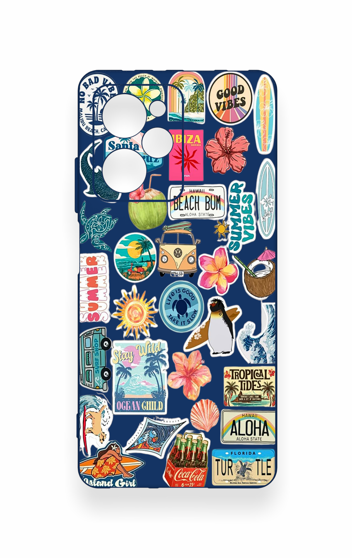 Poco X5 Pro Uyumlu Summer Vibes Desenli Silikon Kılıf