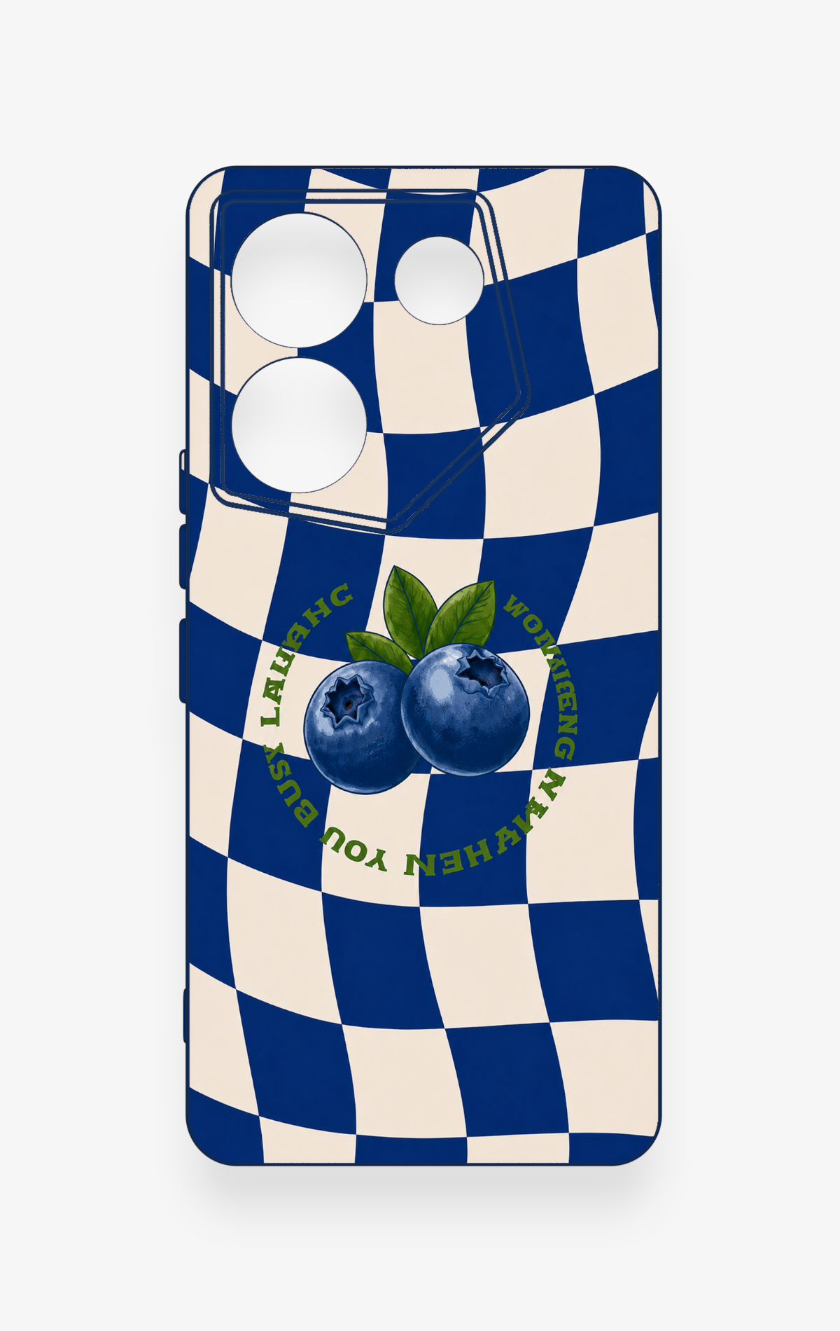 Tecno Caman 20 Pro 5G Uyumlu Yaban Mersini Desenli Silikon Kılıf
