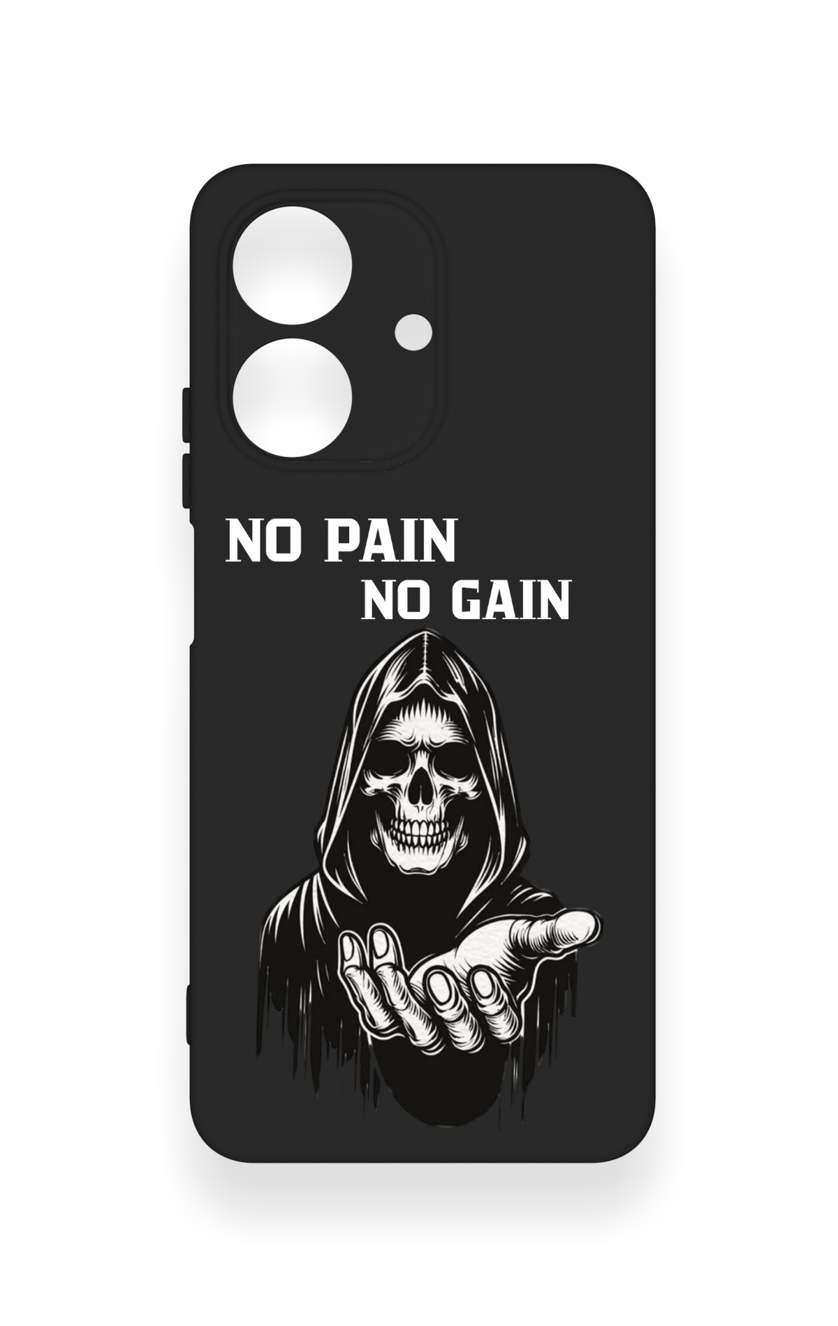 Realme Note 60 Uyumlu No Pain No Gain Desenli Silikon Kılıf