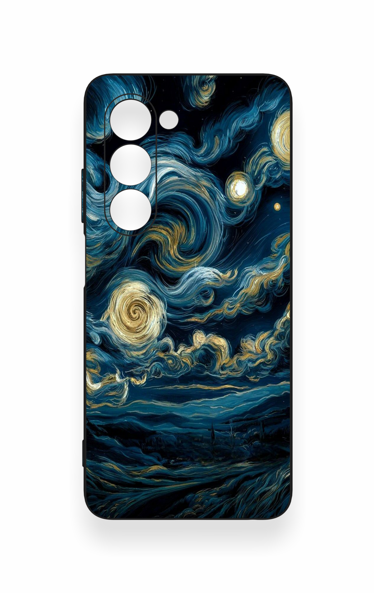 Oppo A5 5G Uyumlu Yıldızlı Gece Desenli Silikon Kılıf