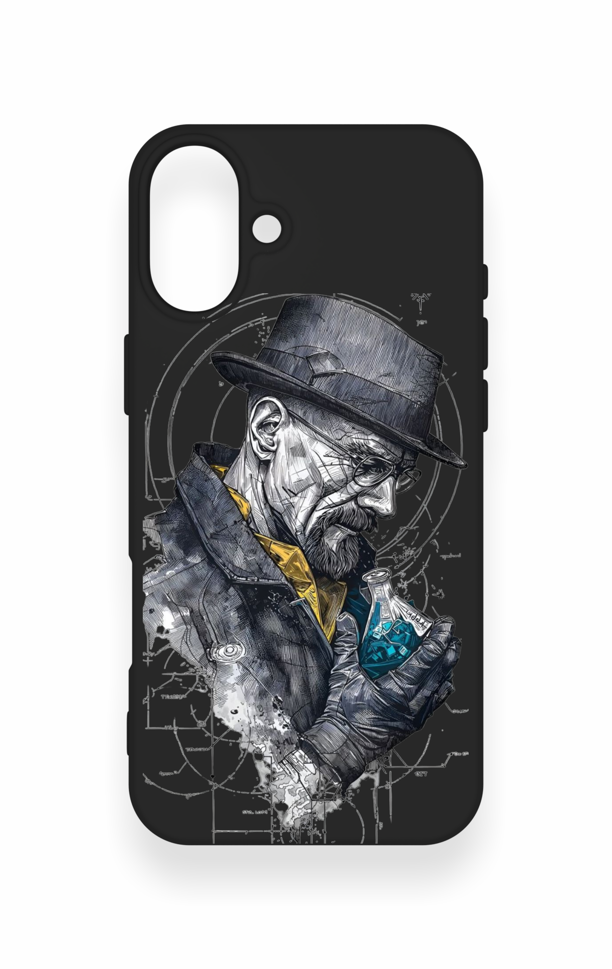 iPhone 16 Plus Uyumlu Walter White Desenli Silikon Kılıf
