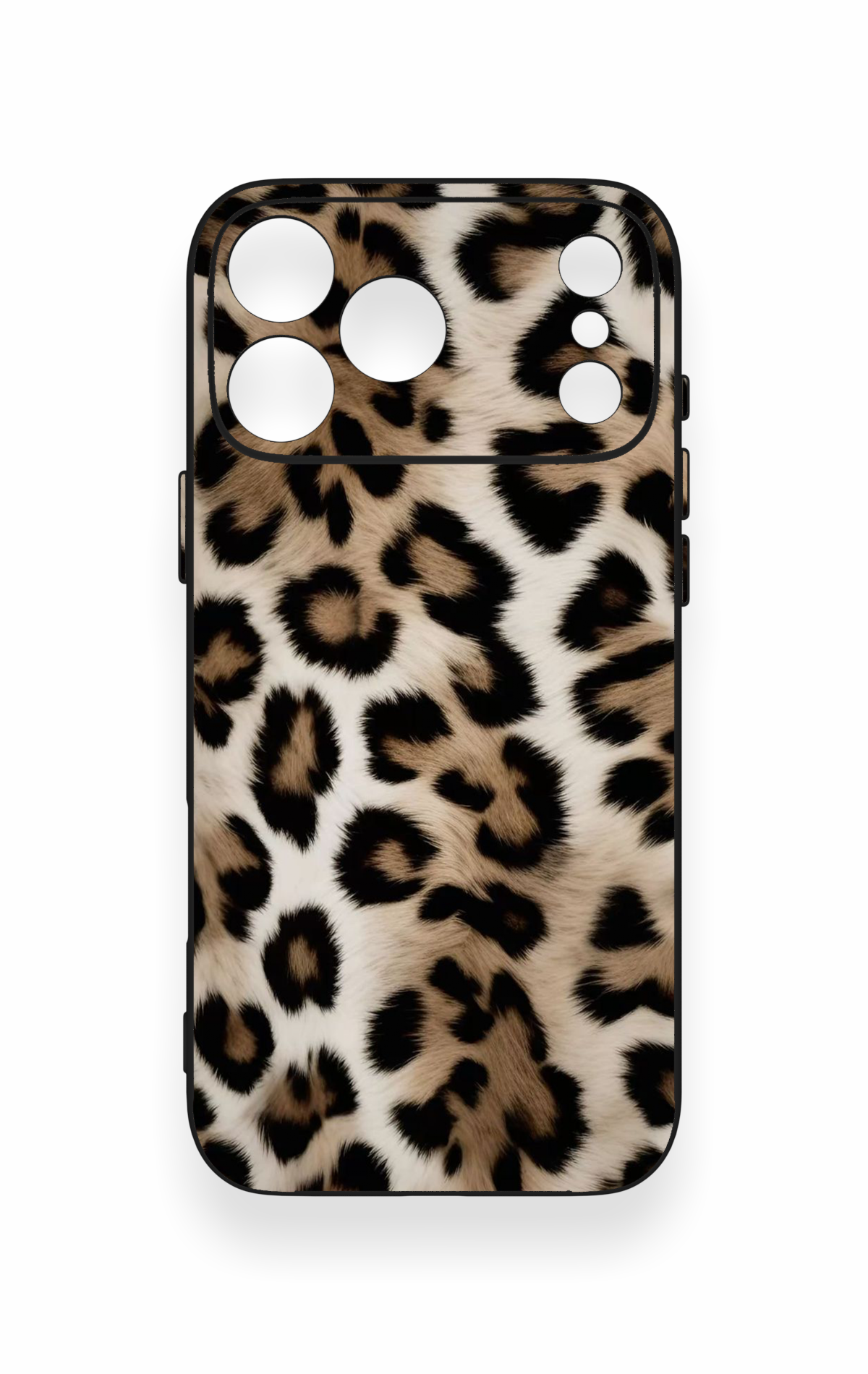 iPhone 17 Pro Max Uyumlu Leopar Derisi Desenli Silikon Kılıf