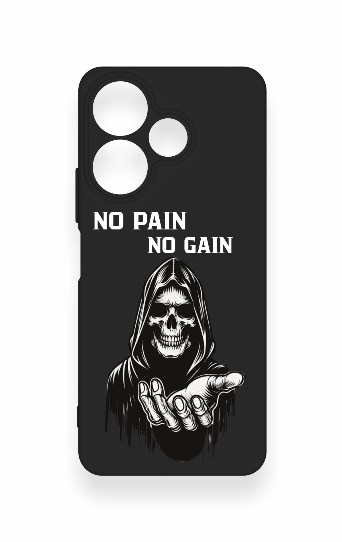 Redmi 13 4G Uyumlu No Pain No Gain Desenli Silikon Kılıf