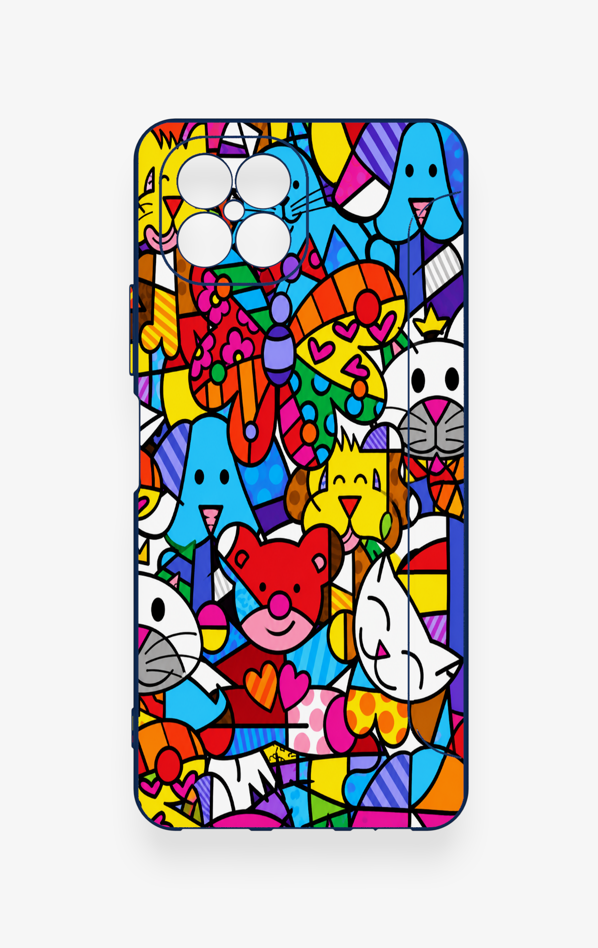 Omix X600 Uyumlu Britto Garden Desenli Silikon Kılıf