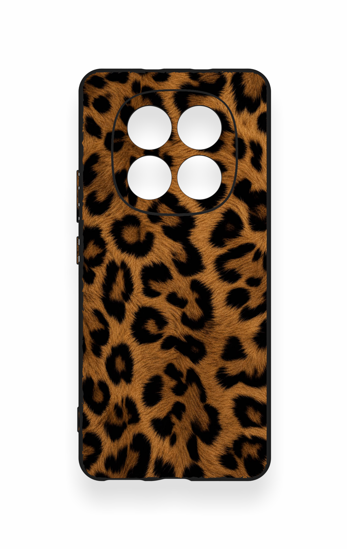 REDMİ NOTE 15 4G Uyumlu Koyu Leopar Deri Desenli Silikon Kılıf