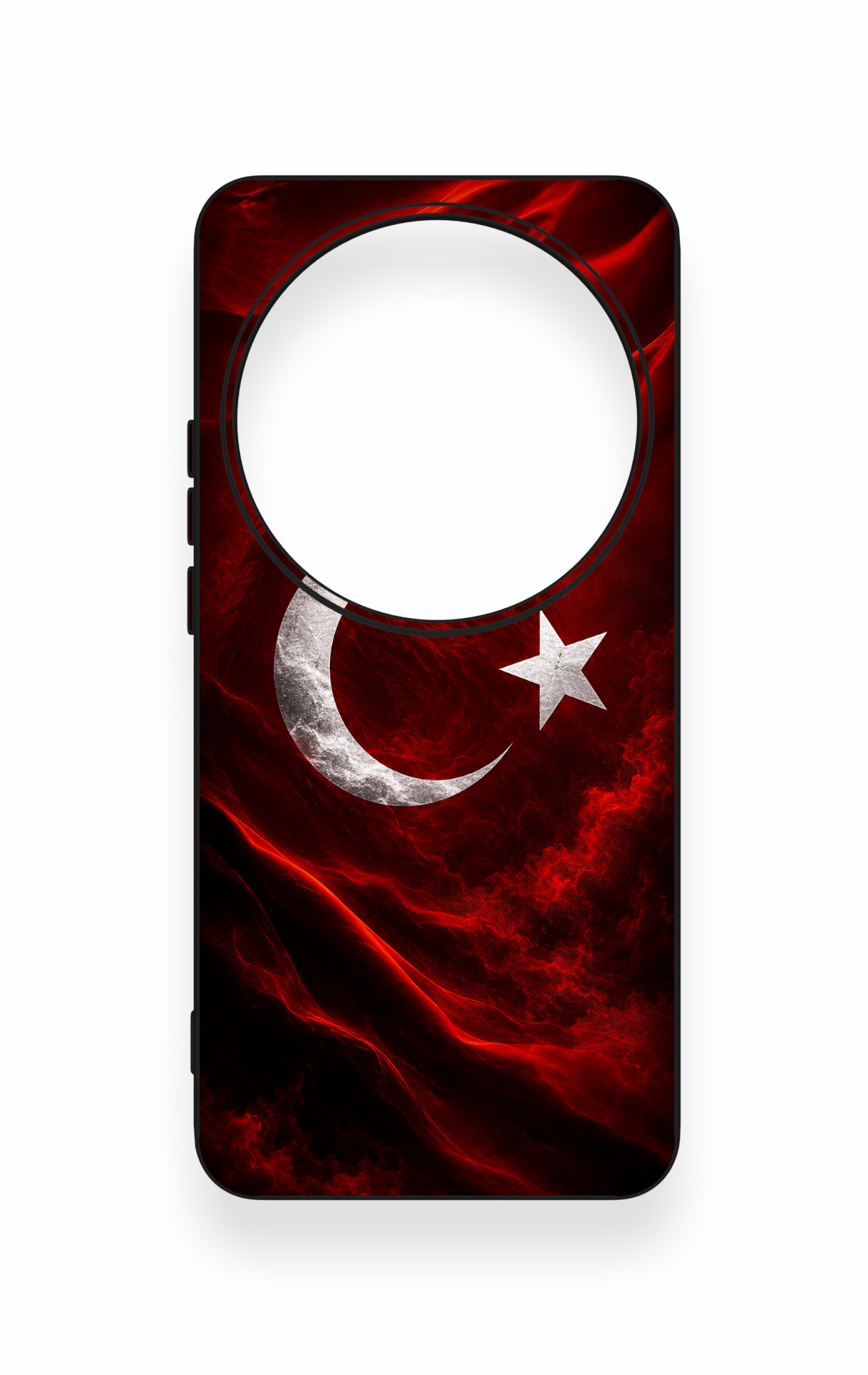 Xiomi Mi 15 Ultra Uyumlu Kurt Türk Bayrağı Desenli Silikon Kılıf