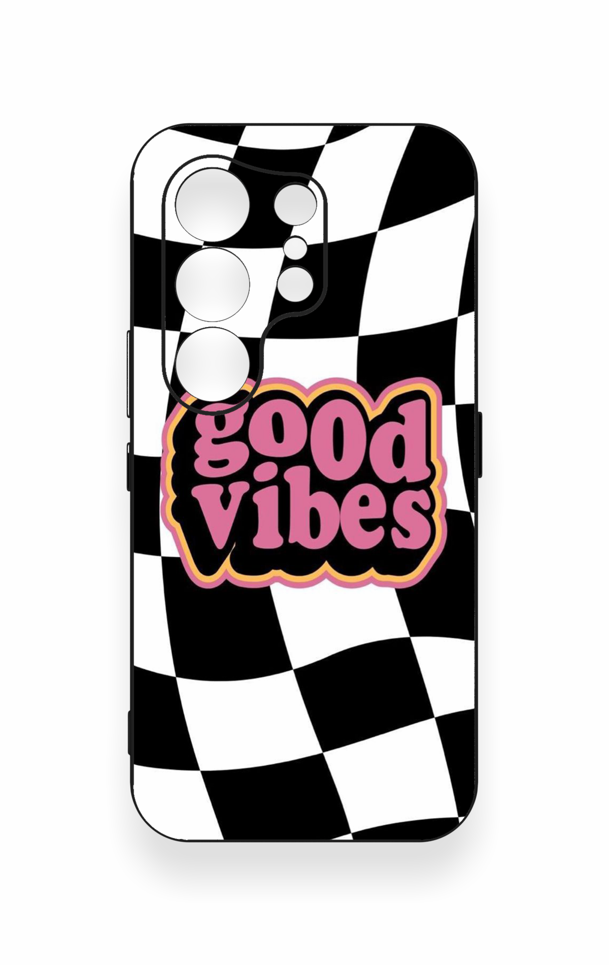 Tecno Camon 50 4G Uyumlu Black Good Vibes Desenli Silikon Kılıf