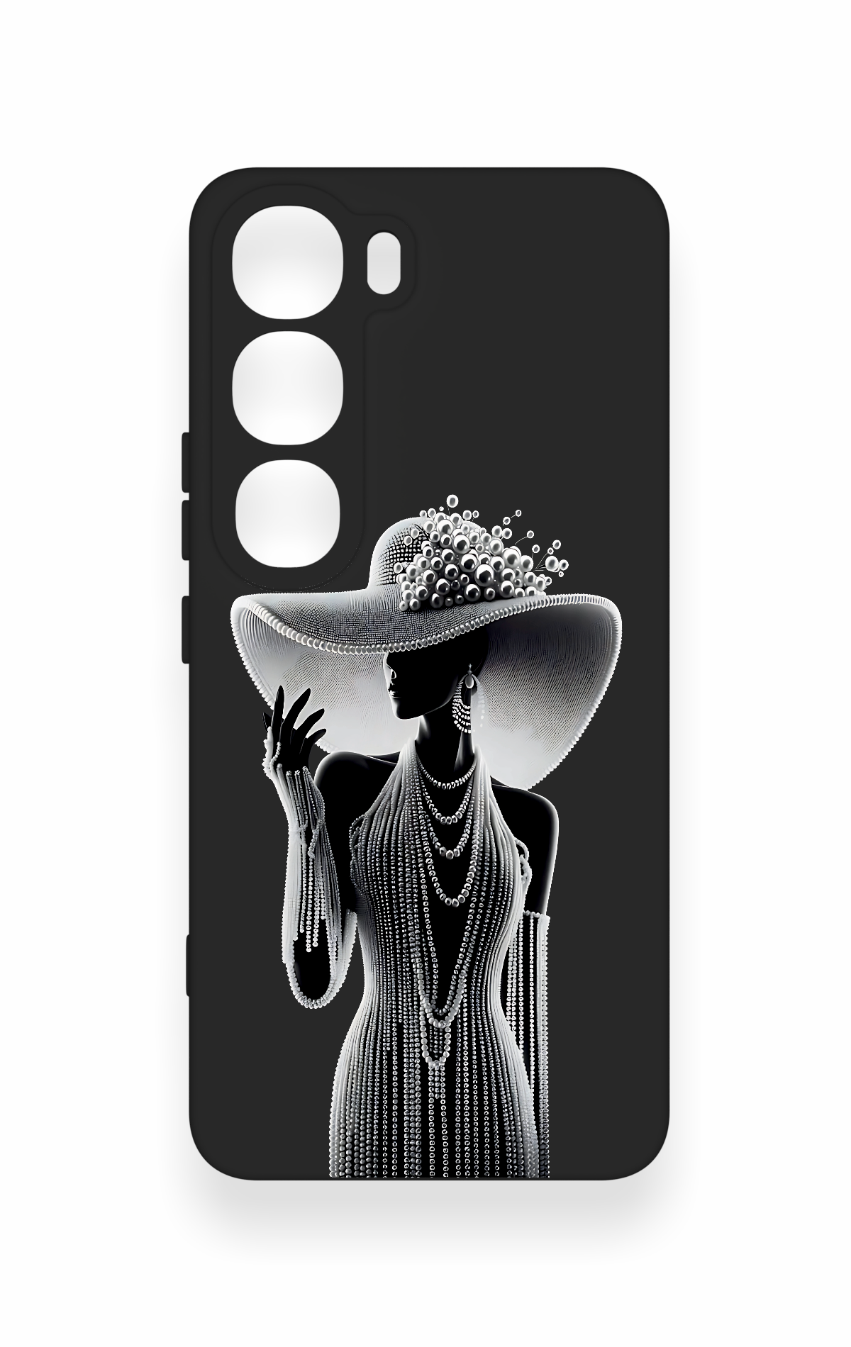 Vivo V40 Lite 5G Uyumlu Lady Desenli Silikon Kılıf