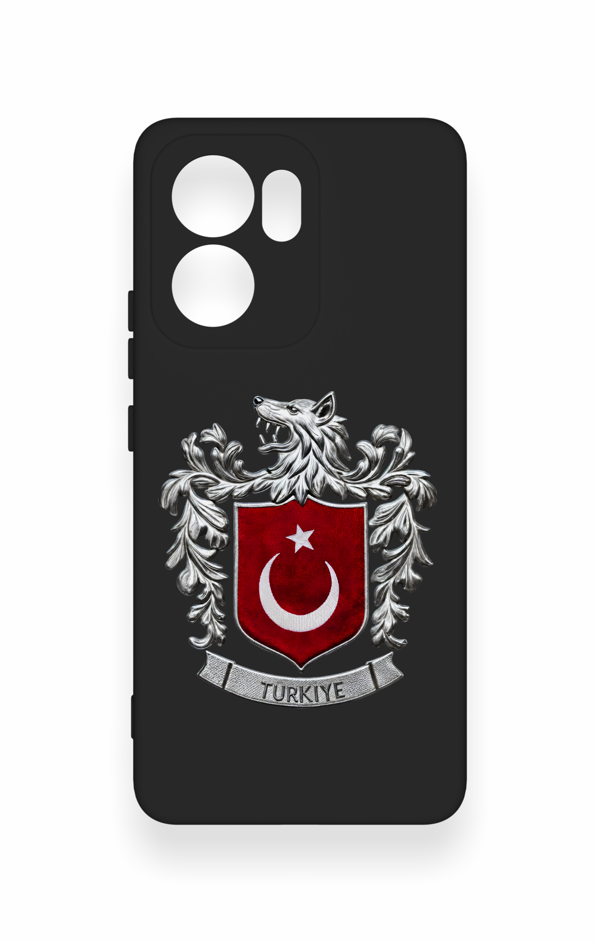Oppo Reno 13F Uyumlu Türk Arma Desenli Silikon Kılıf