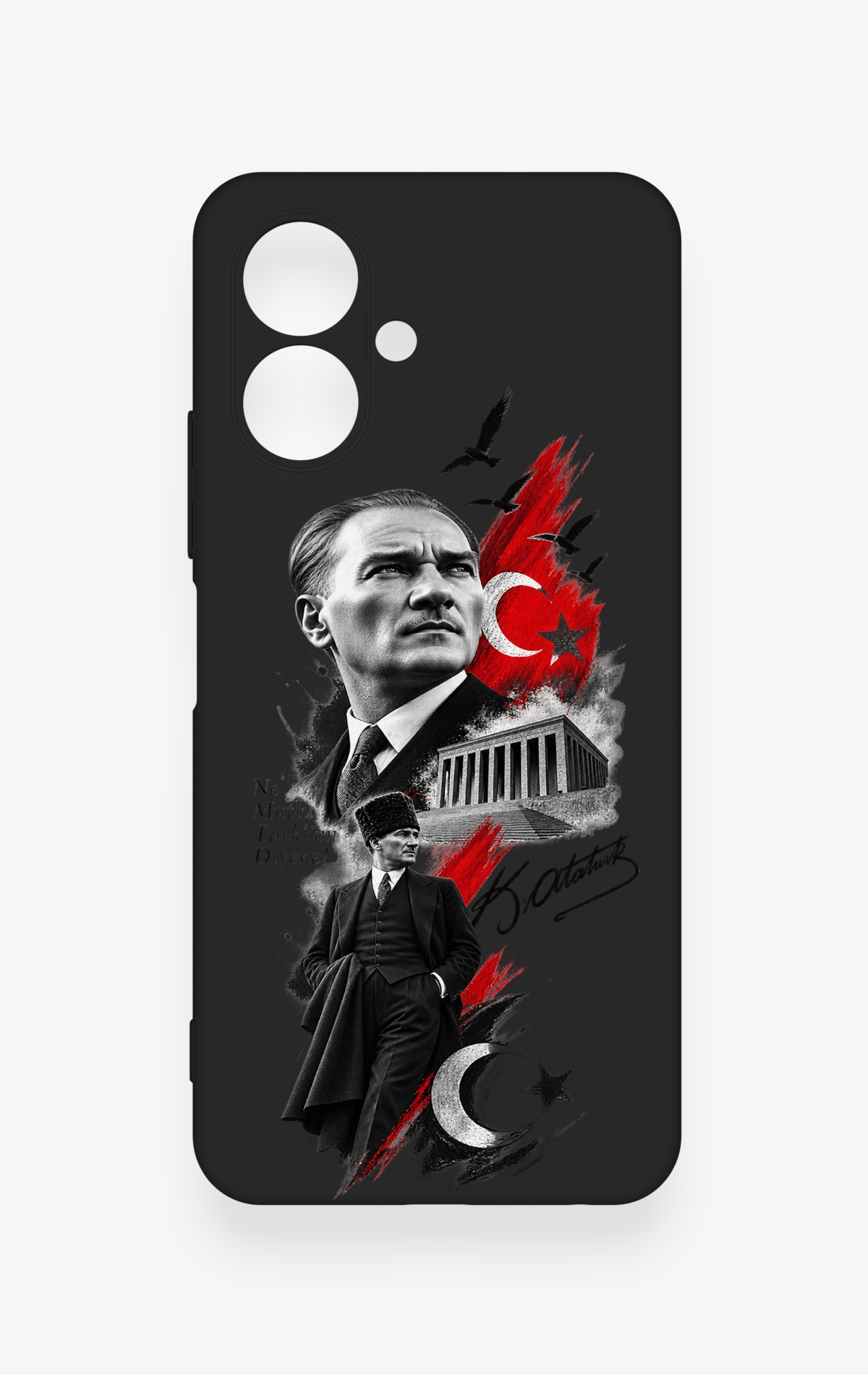 Tecno Spark Go 2 Uyumlu Atatürk Anıtkabir Desenli Silikon Kılıf