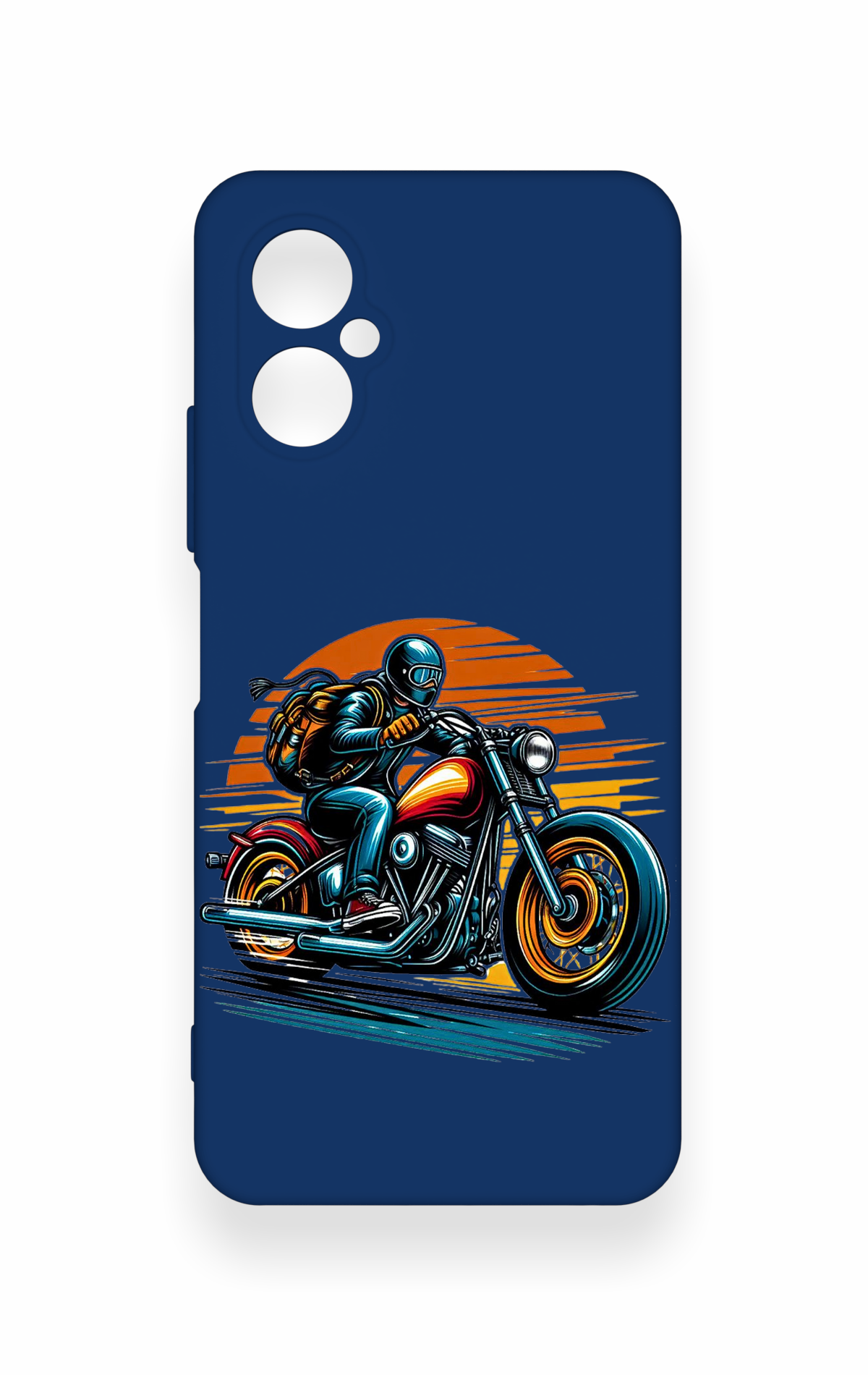 Omix X3 Uyumlu Moto Rider Desenli Silikon Kılıf
