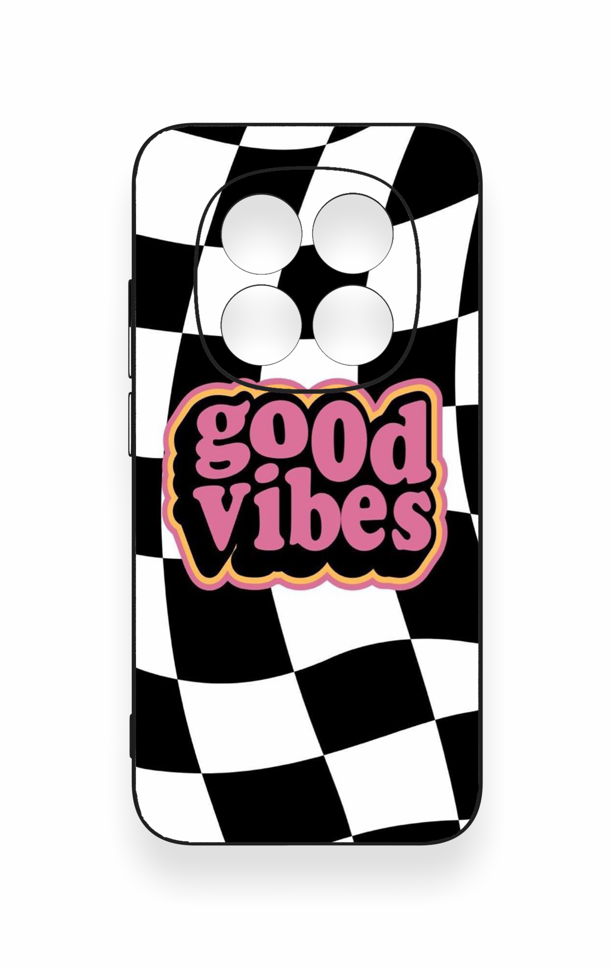 Redmi Note 15 Pro 5G Uyumlu Black Good Vibes Desenli Silikon Kılıf