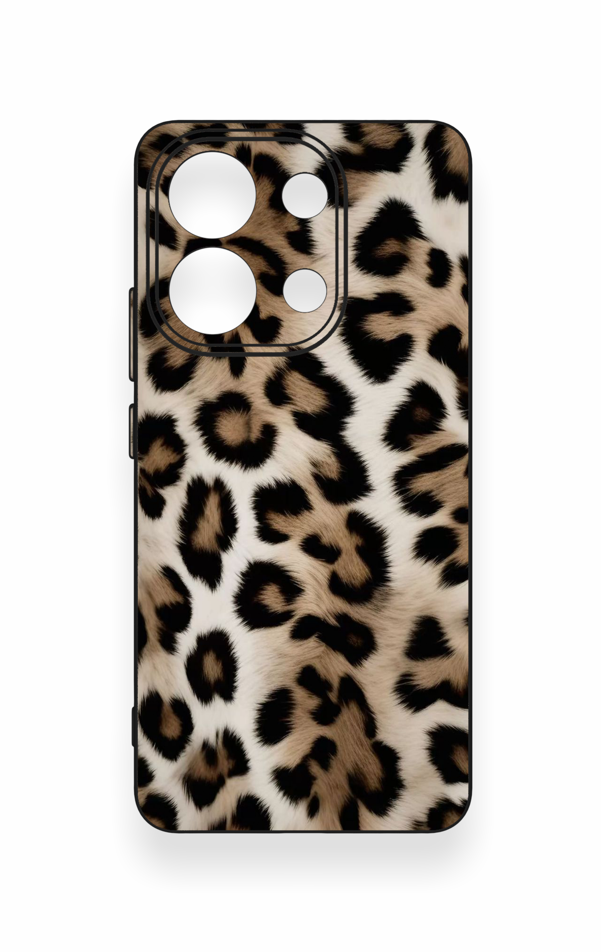 Redmi Note 13 4G Uyumlu Leopar Derisi Desenli Silikon Kılıf