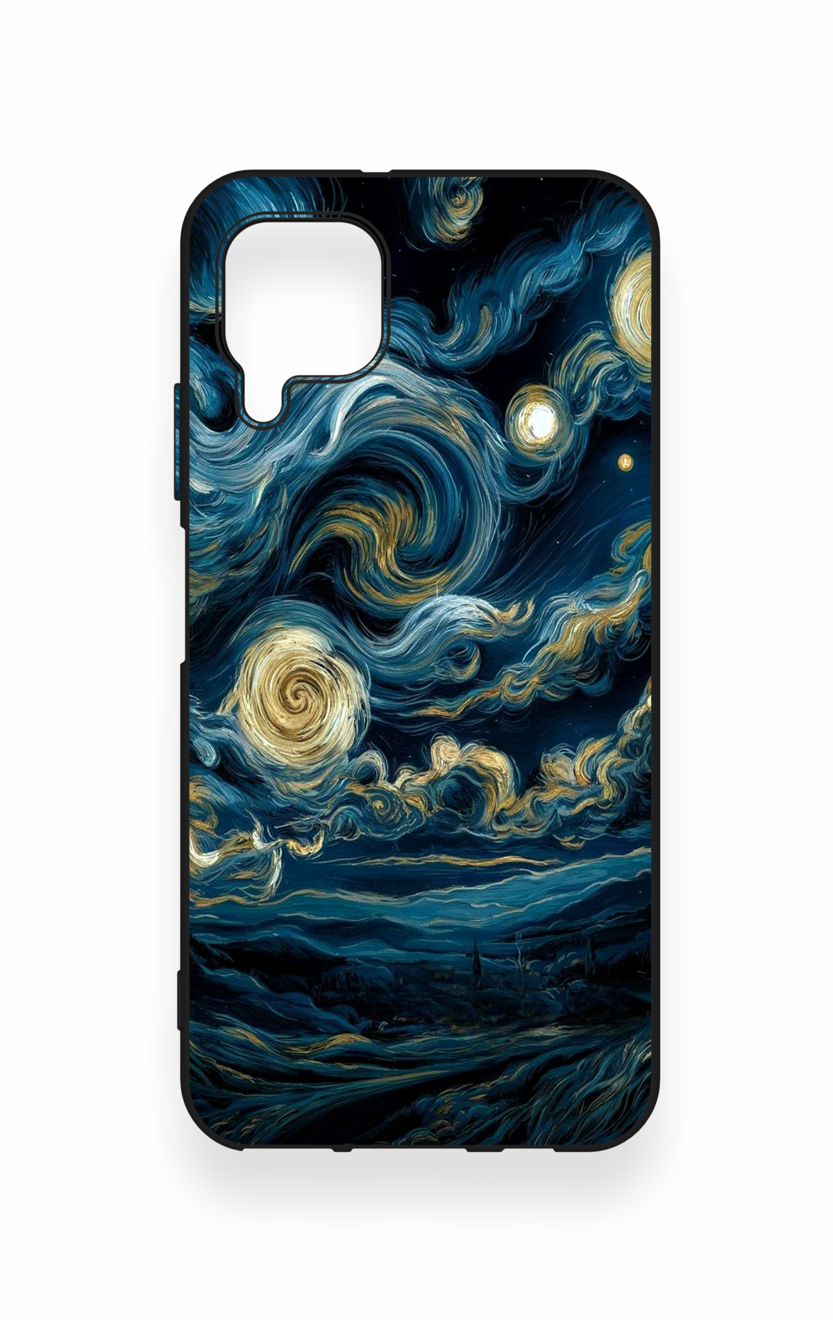 Huawei P40 Lite Uyumlu Yıldızlı Gece Desenli Silikon Kılıf
