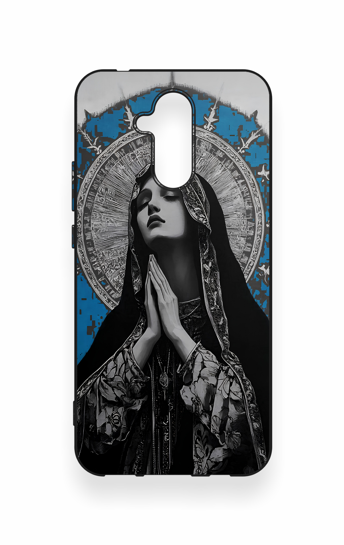 Huawei Mate 20 Lite Uyumlu Rahibe Desenli Silikon Kılıf