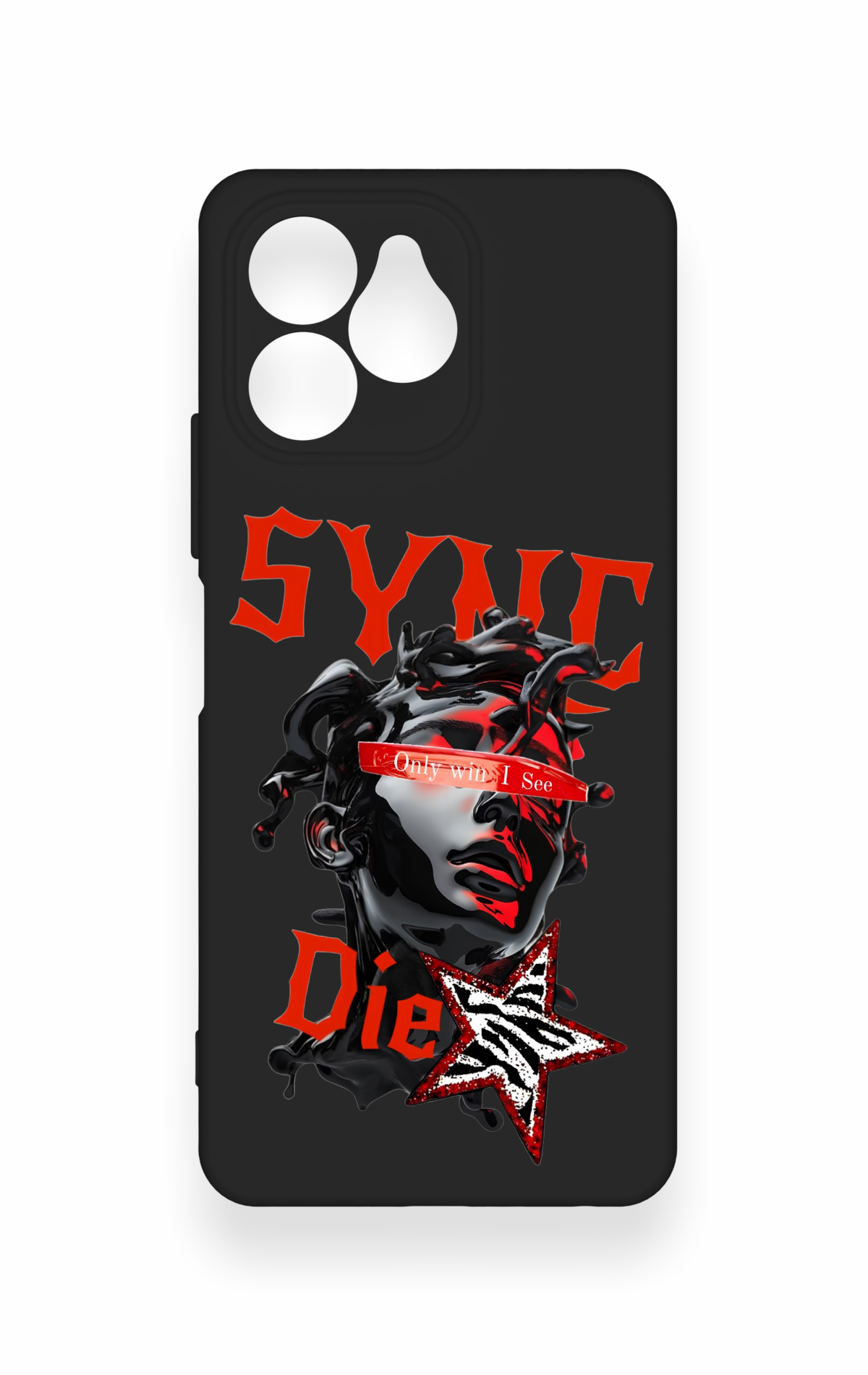 Omix x6 Uyumlu Sync Die Desenli Silikon Kılıf