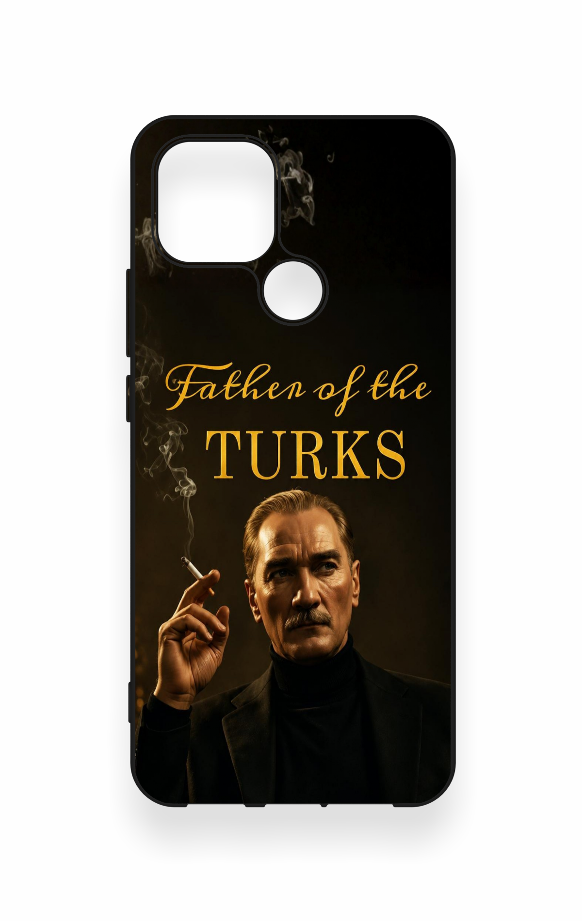 Oppo A15 Uyumlu Father Of The Turks Desenli Silikon Kılıf