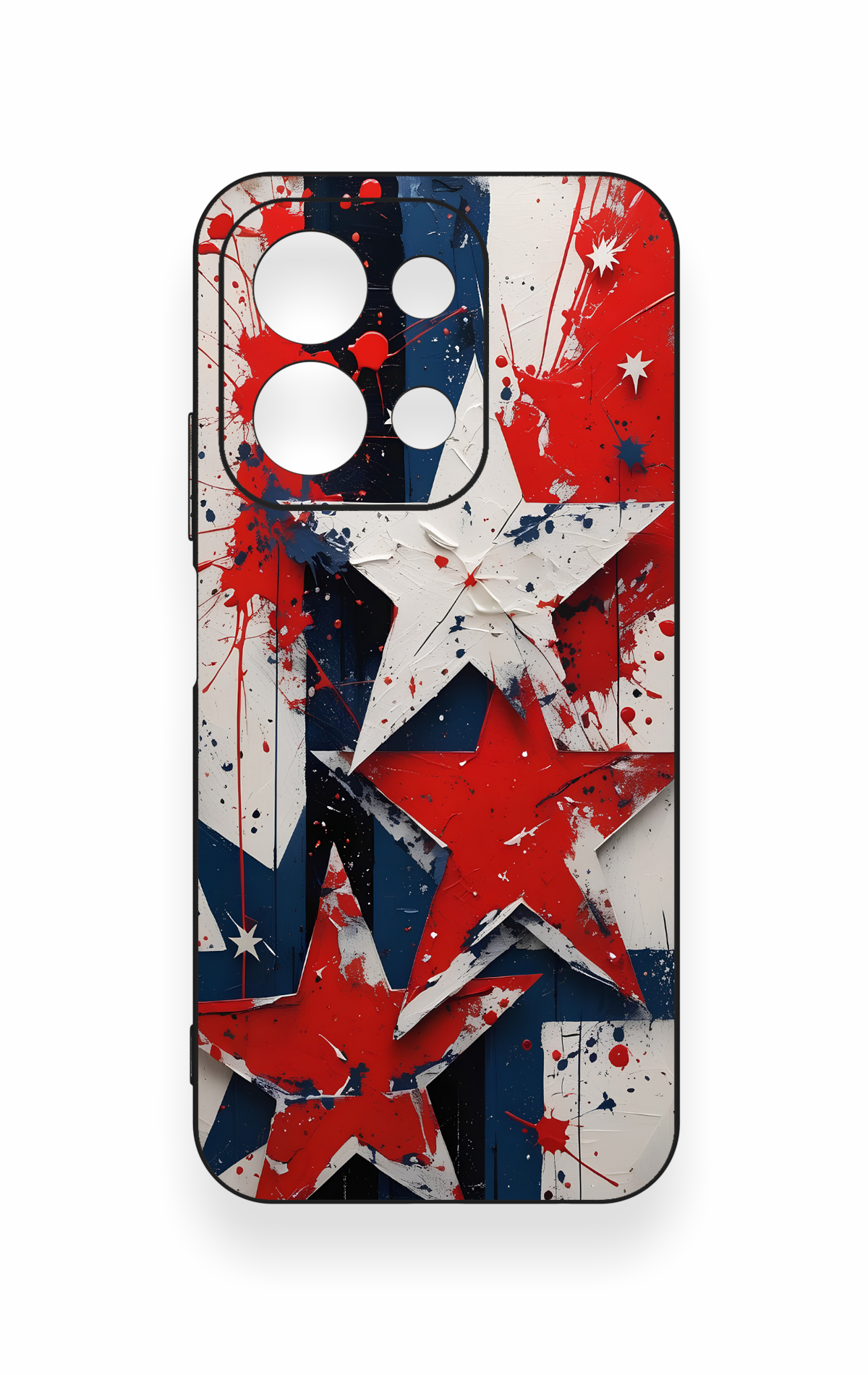 Redmi 15C 4G Uyumlu Star Flag Desenli Silikon Kılıf
