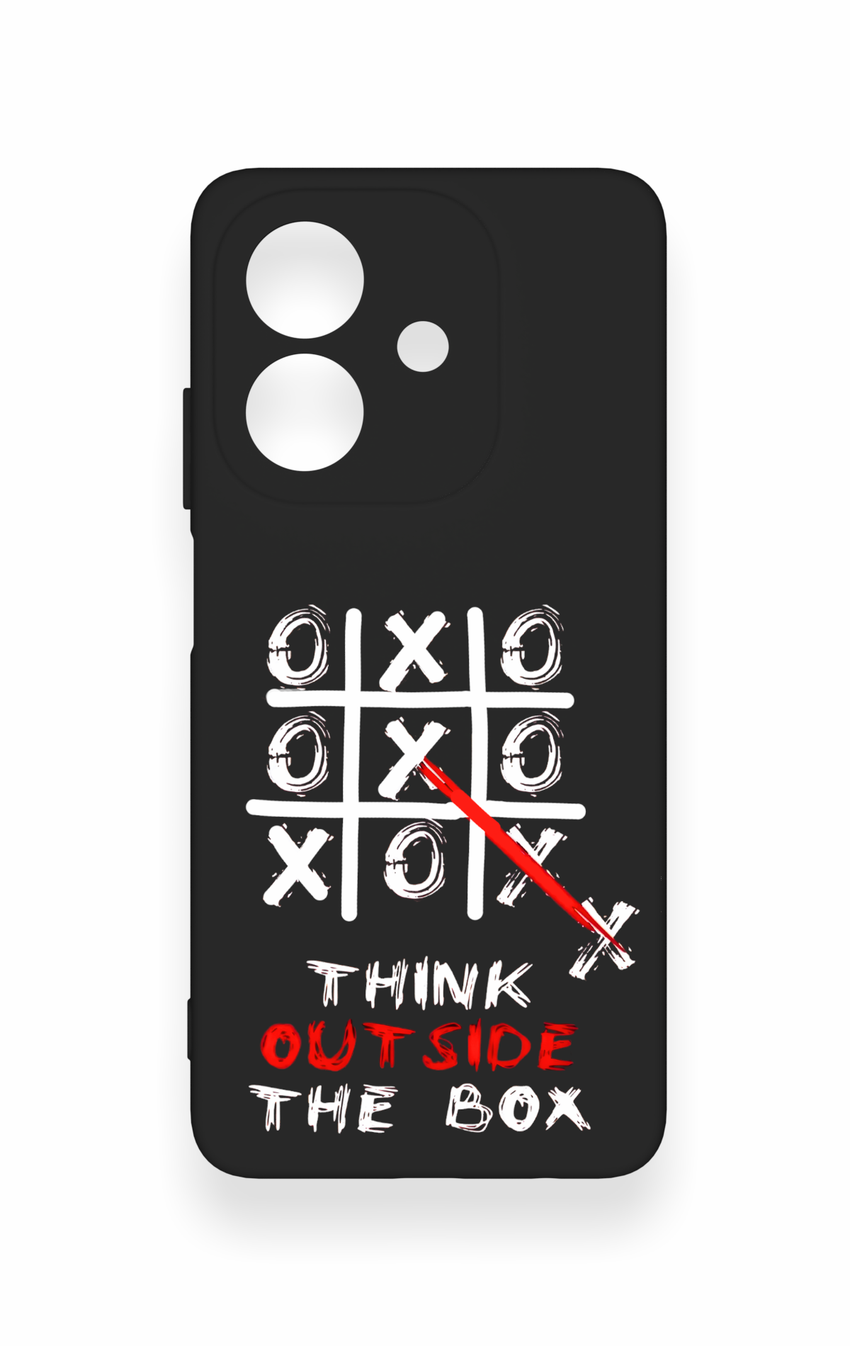 Oppo A3 Uyumlu Out Side The Box Desenli Silikon Kılıf