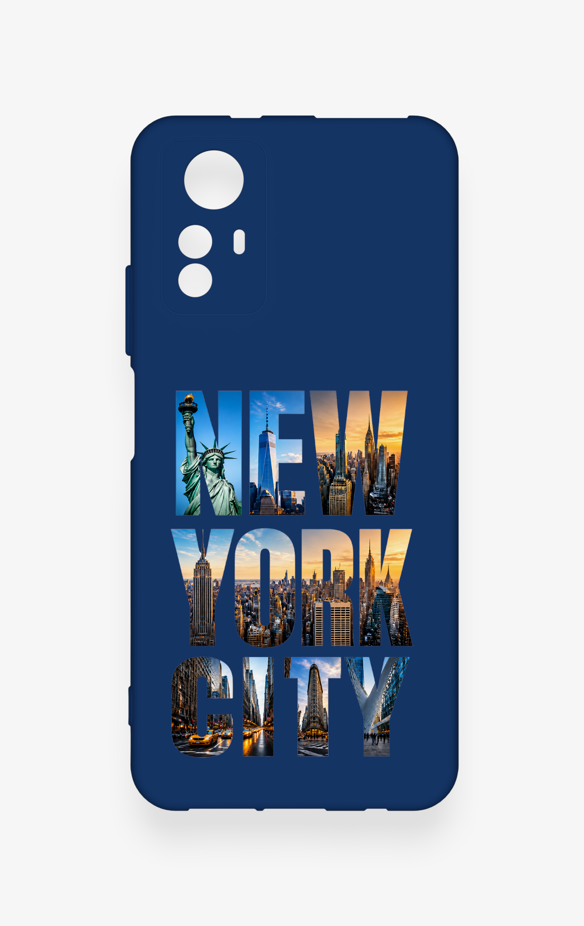 Redmi Note 12S Uyumlu New York City Desenli Silikon Kılıf