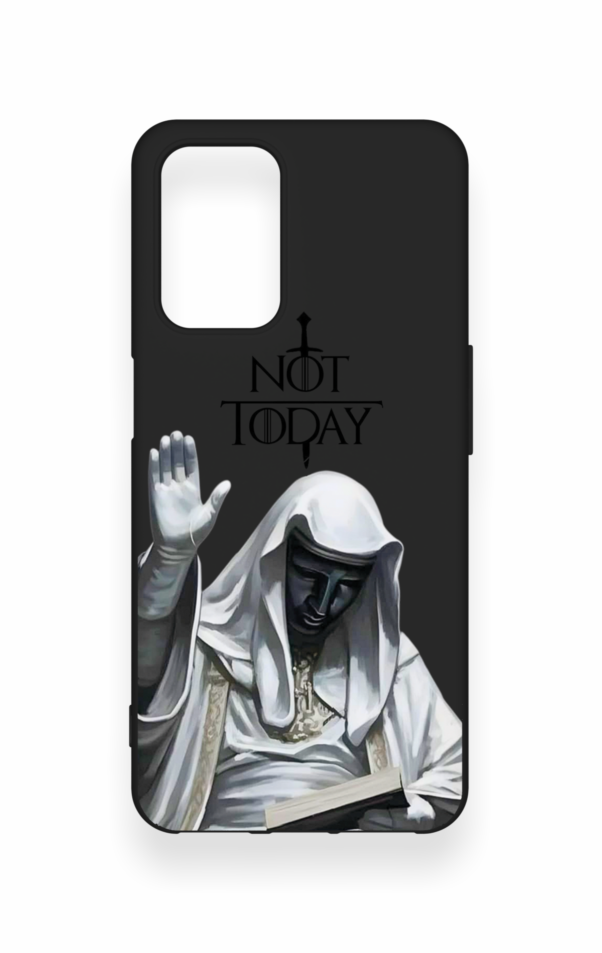 Oppo A54 Uyumlu Not Today Desenli Silikon Kılıf